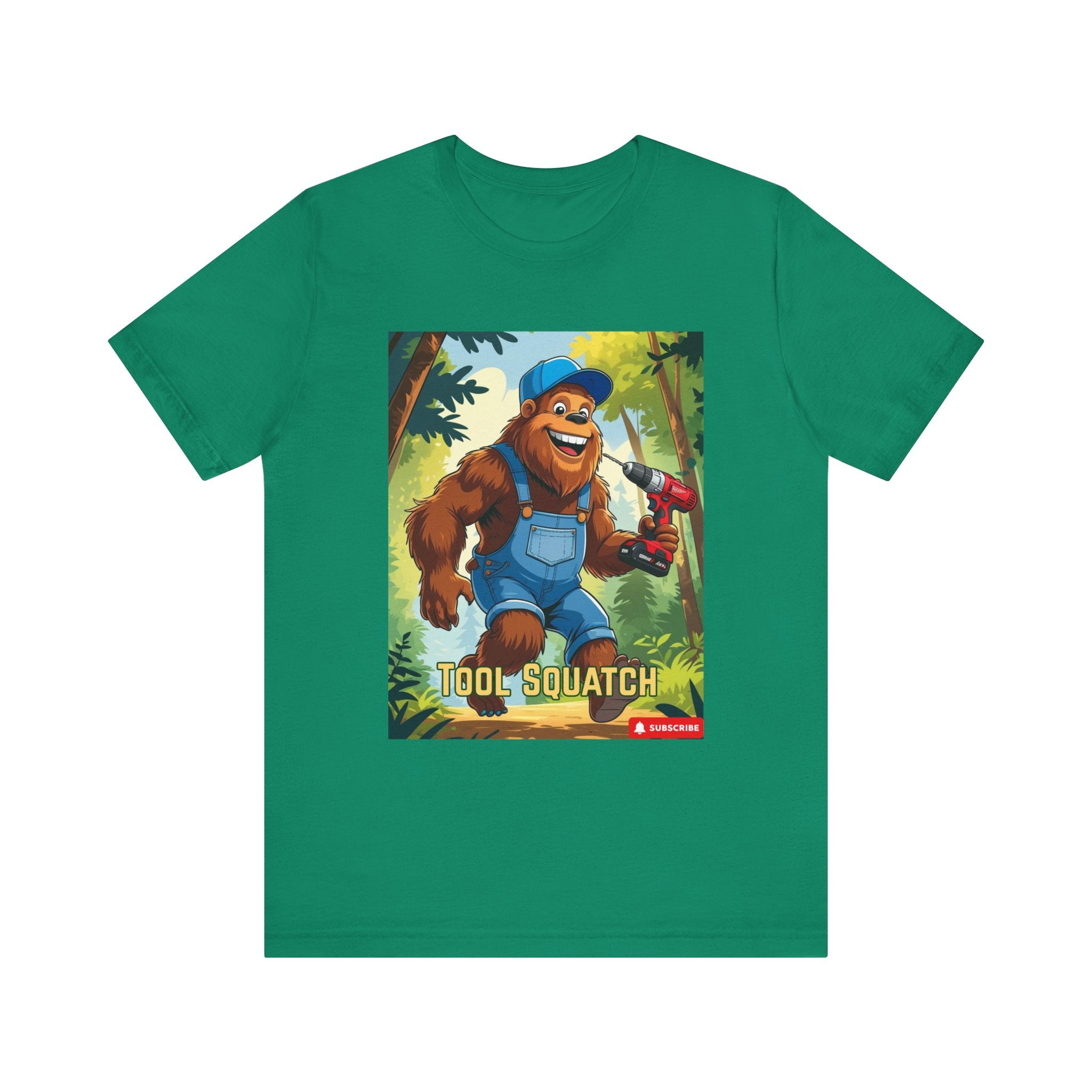 Tool Squatch Graphic Tee, Funny T-Shirt for Nature Lovers, Unisex Short Sleeve, Gift for Dad, Camping Apparel, Outdoor Adventure