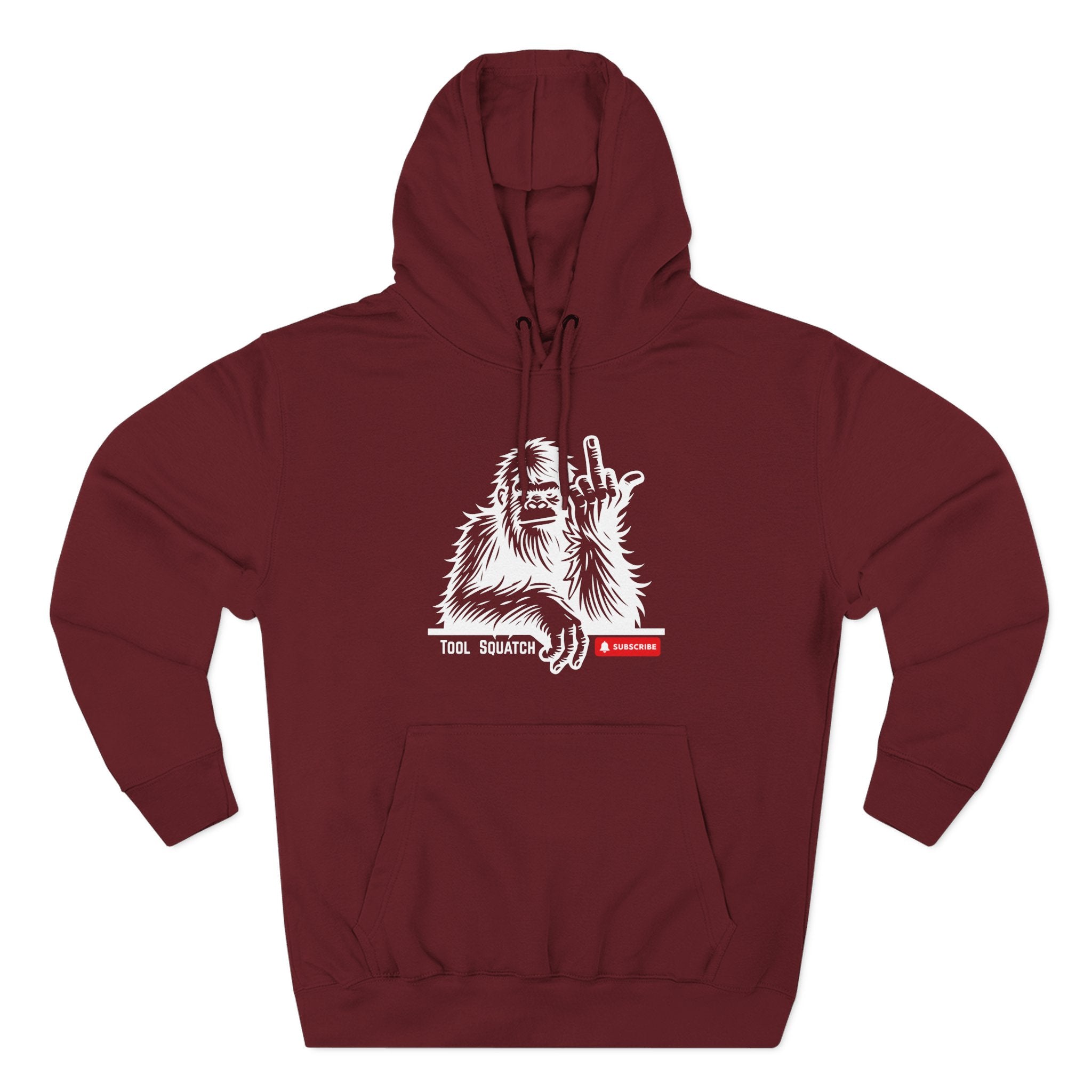 Sasquatch, Tool Squatch, Cozy Three-Panel Fleece Hoodie, Casual Sweatshirt, Unisex Hoodie, Perfect Gift, Warm Layer for All Seasons