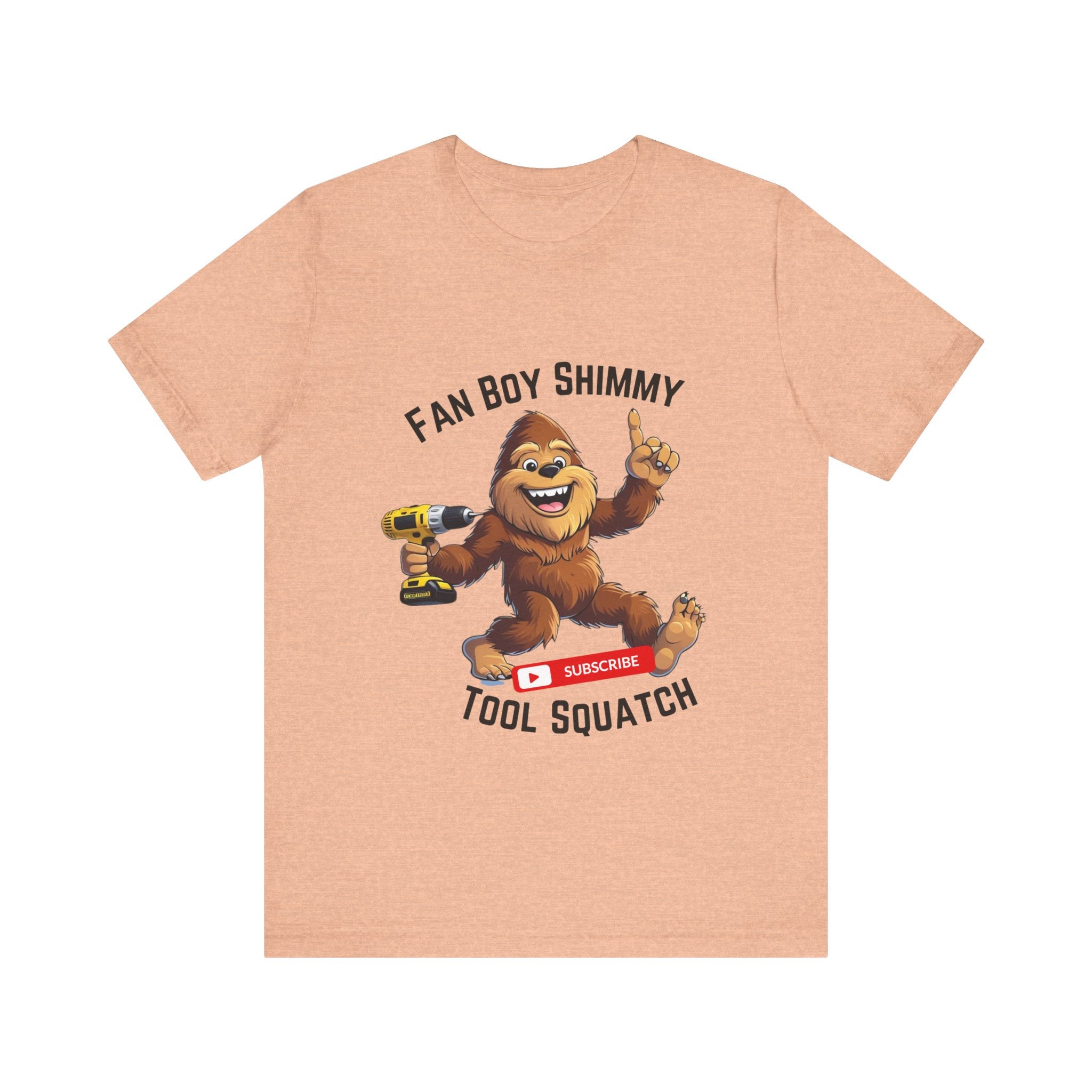 Fanboy Shimmy Tools Tee, Tool Squatch, Fun Graphic T-Shirt for DIY Lovers, Unisex Jersey Short Sleeve T-Shirt, Gift for Handyman, Celebration of Crafting