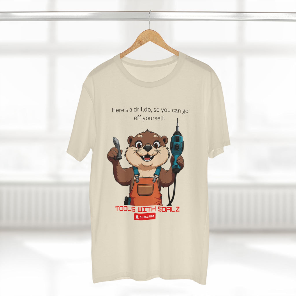 Drilldo, Tools with SoAlz Quirky Humor Shirt, DIY Gift for Handyman, Birthday Apparel, Unique Workwear