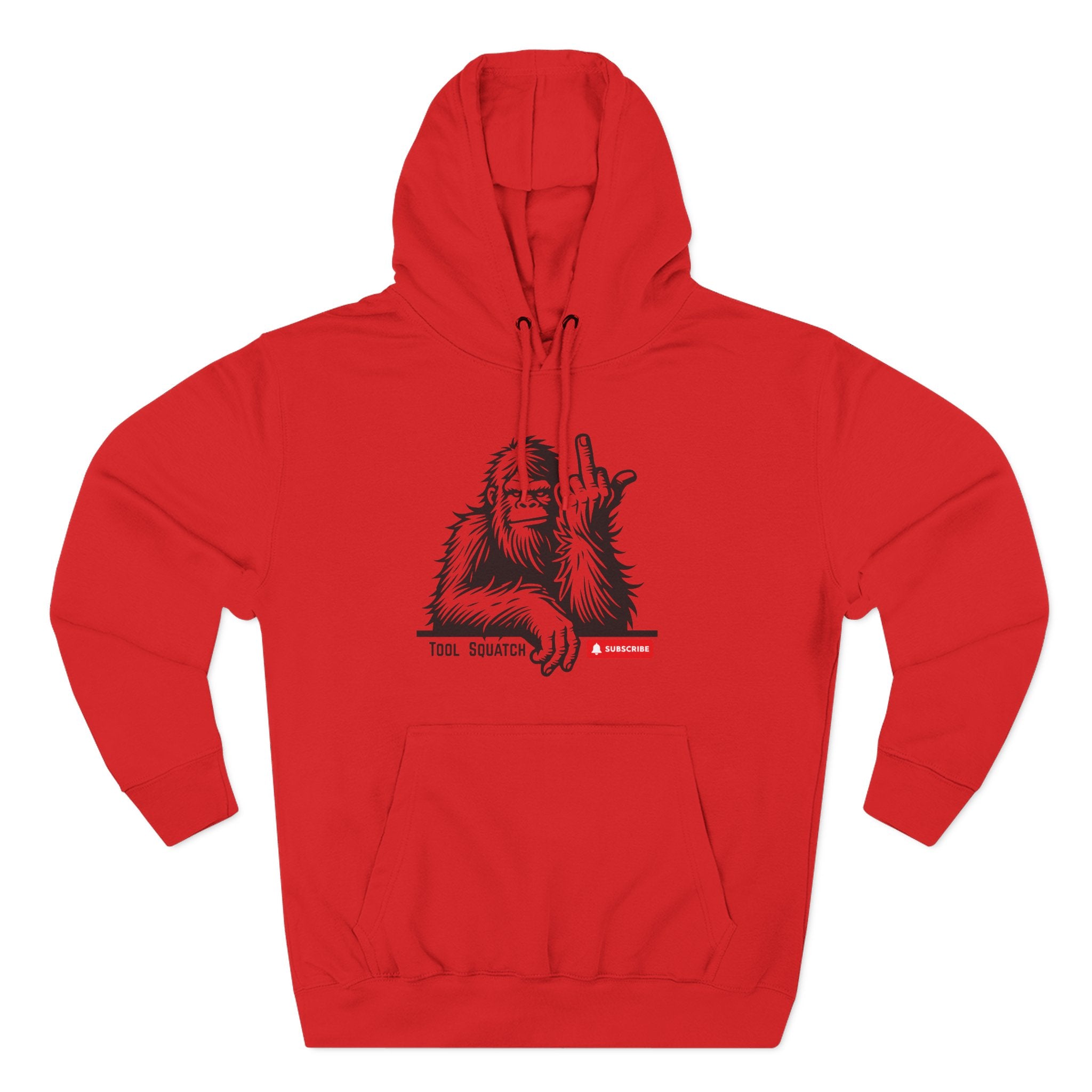Sasquatch, Tool Squatch, Cozy Three-Panel Fleece Hoodie, Casual Sweatshirt, Unisex Hoodie, Perfect Gift, Warm Layer for All Seasons