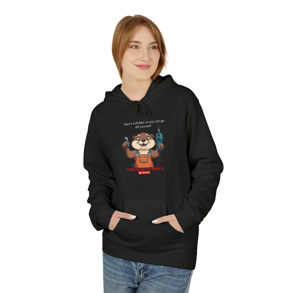 Drilldo Tools with SoAlz Animal Graphic Hoodie | Cozy Unisex Fleece for Casual Outings, Gifts for Animal Lovers, Fun Everyday Wear, Unique Sportswear