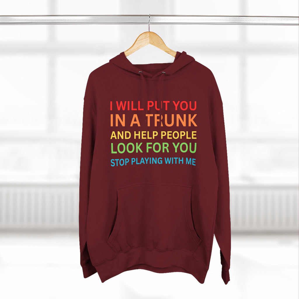 In A Trunk Three-Panel Fleece Hoodie, Funny Hooded Sweatshirt, Quirky Gift, Unisex Pullover, Casual Wear, Birthday Present, Gift for [...]
