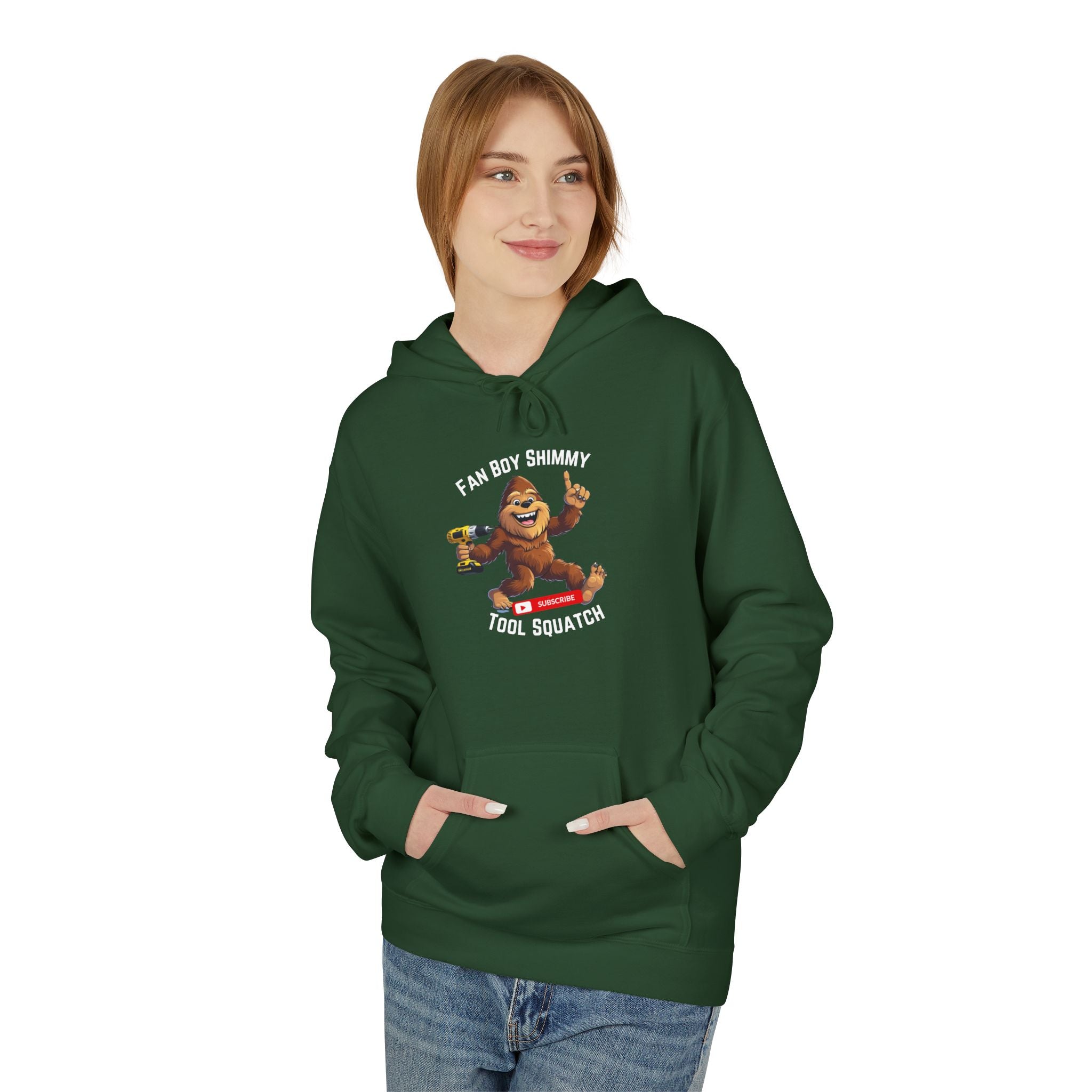 Fanboy Shimmy Hoodie, Tool Squatch, Gift for Dad, Father's Day Hoodie, Casual Wear, Comfortable Hoodie, Unique Dad Gift