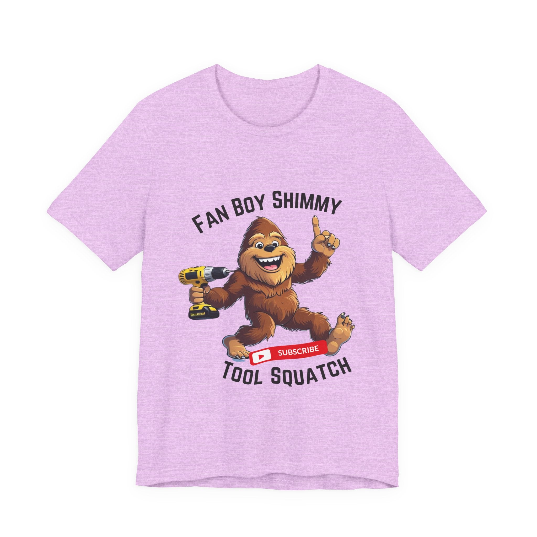 Fanboy Shimmy Tools Tee, Tool Squatch, Fun Graphic T-Shirt for DIY Lovers, Unisex Jersey Short Sleeve T-Shirt, Gift for Handyman, Celebration of Crafting