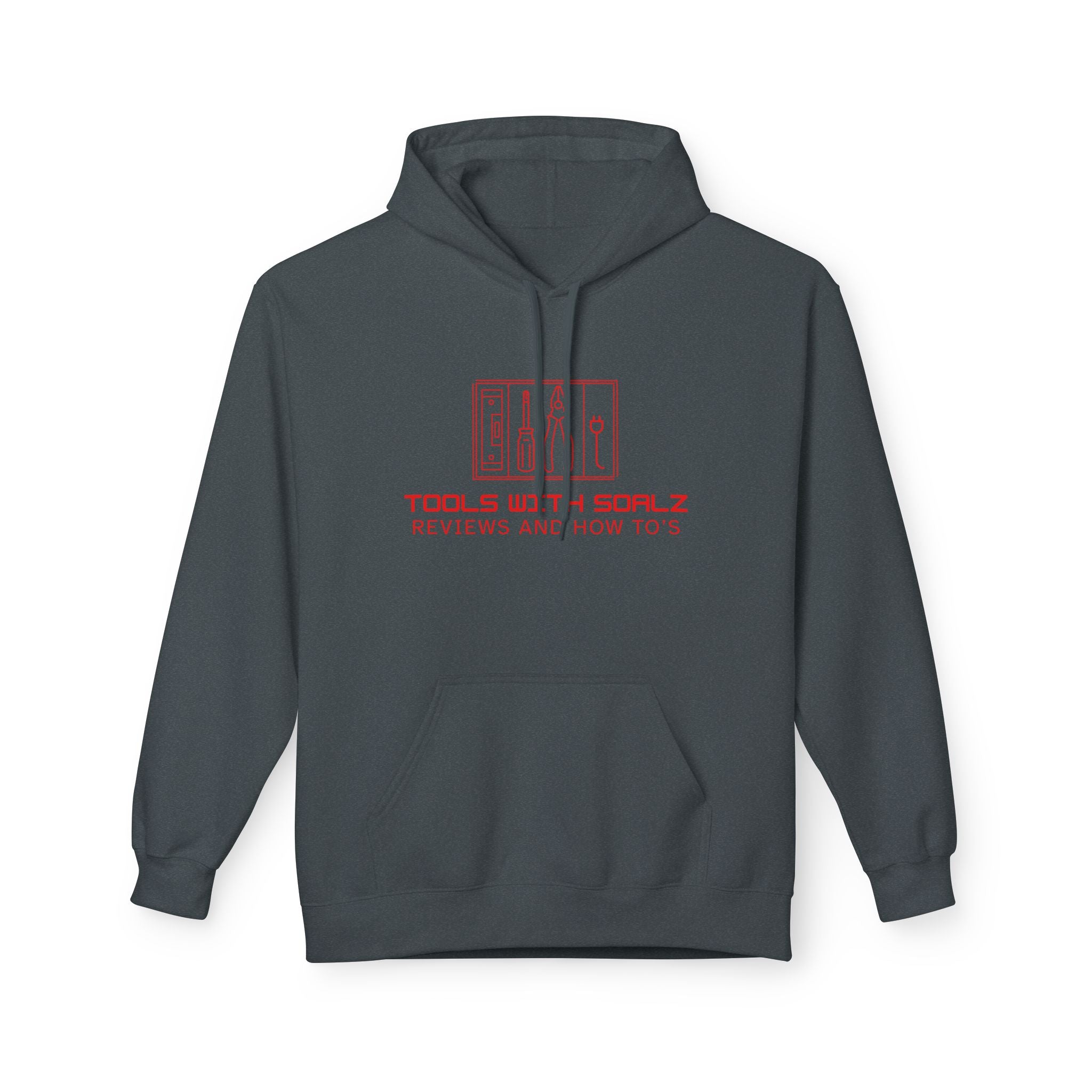Tools with SOALZ Hoodie | Unisex Fleece Pullover, Cozy Sweatshirt for DIY Lovers, Perfect Gift for Handyman, Crafting or Home Improvement