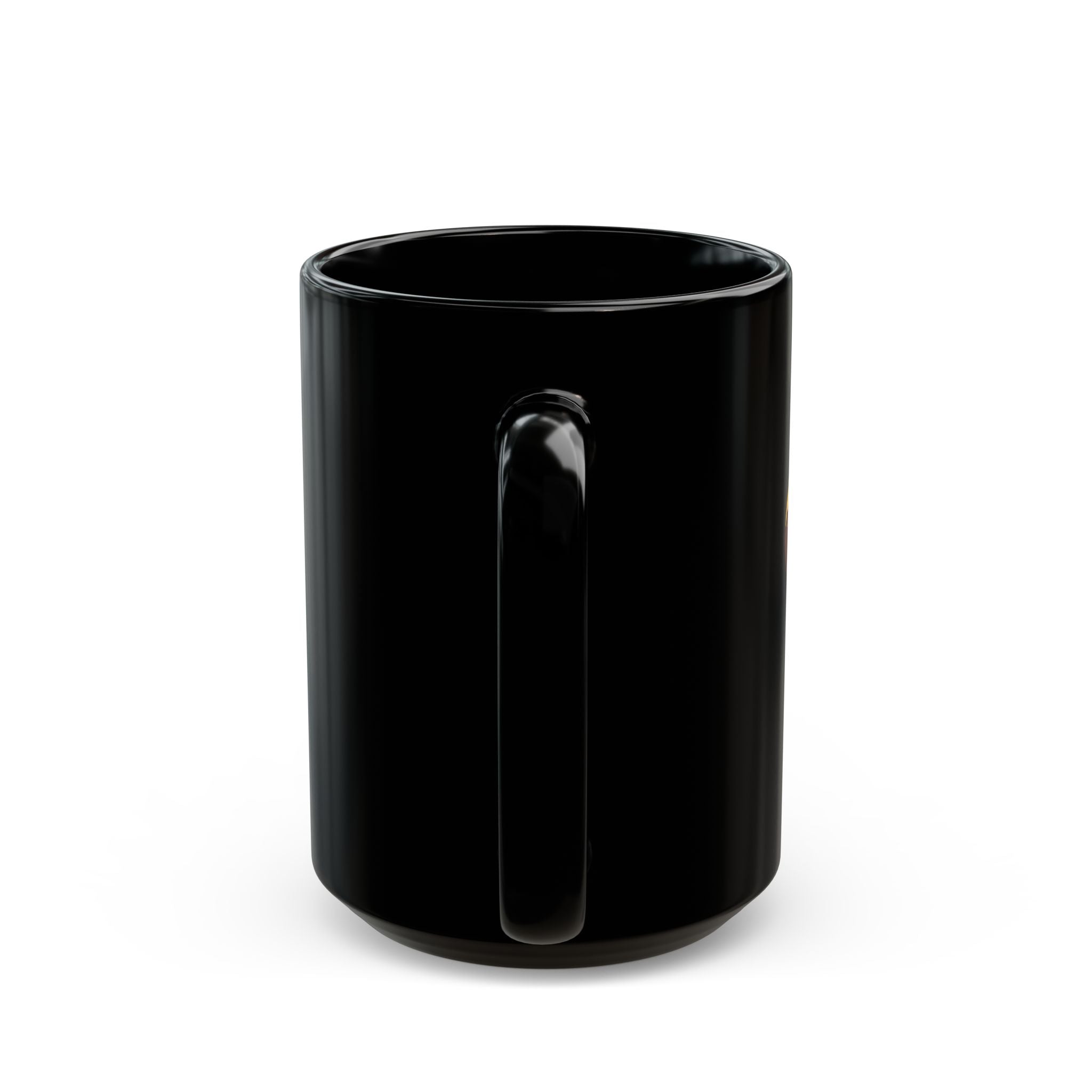Playful Donut Black Mug | Fun Coffee Cup, Gift for Friends, Cute Kitchen Decor, Funny Mug for Coffee Lovers, Quirky Drinkware