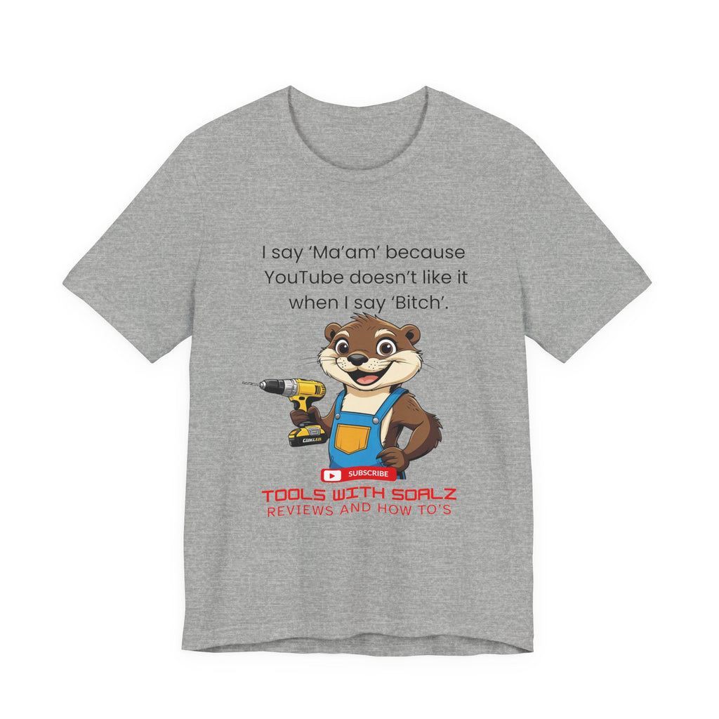 Ma'am, Tools with SoAlz, DIY Enthusiast Tee, Humor Shirt for Handyman, Birthday Gift for Dad, Casual Wear, YouTube Inspired T-Shirt
