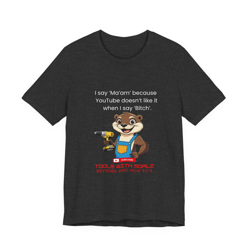 Ma'am, Tools with SoAlz, Kids Crafting Shirt, Gifts for Handyman Lovers, Tools with Squirrel Graphic, Fun Casual Wear, Birthday Gifts