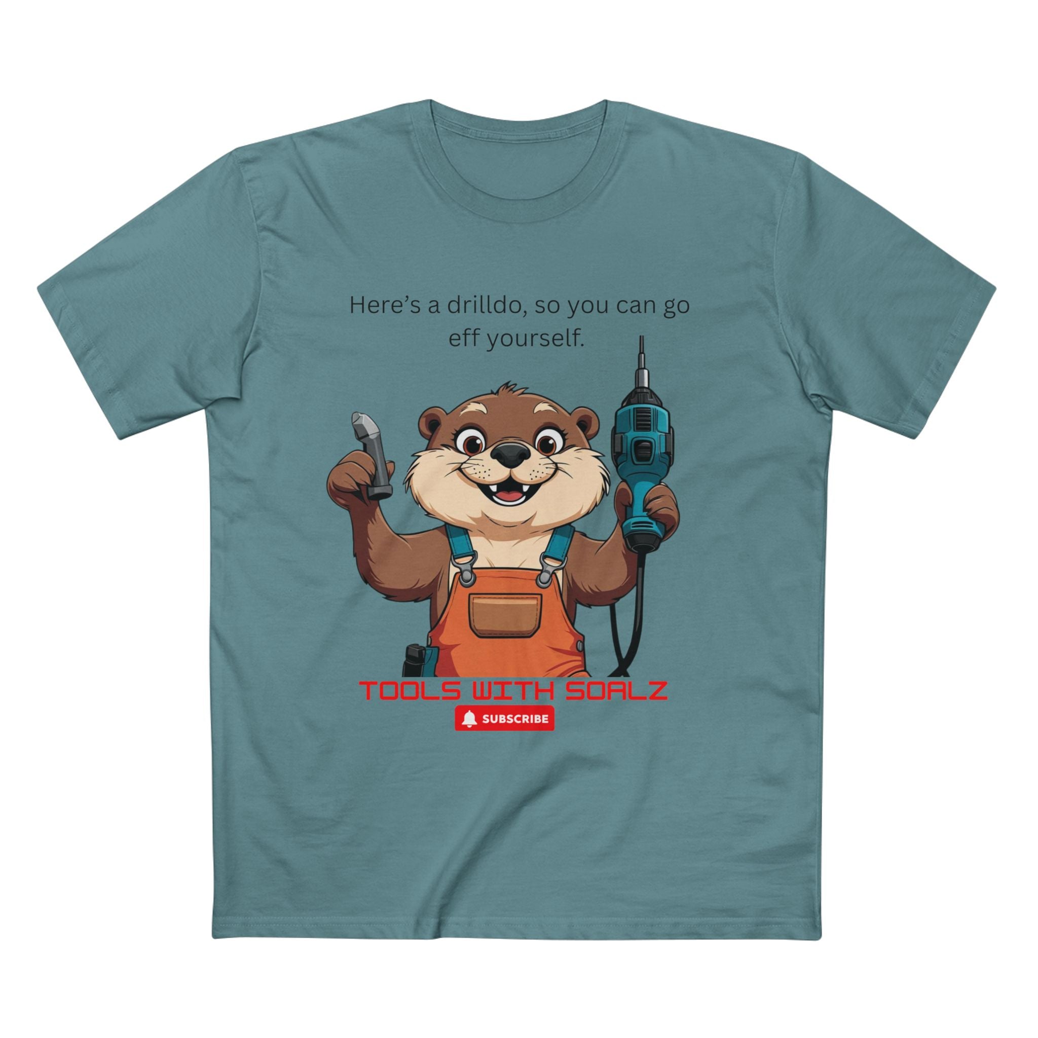 Drilldo, Tools with SoAlz Quirky Humor Shirt, DIY Gift for Handyman, Birthday Apparel, Unique Workwear