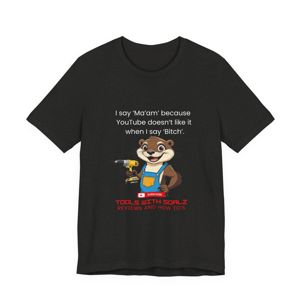 Ma'am, Tools with SoAlz, Kids Crafting Shirt, Gifts for Handyman Lovers, Tools with Squirrel Graphic, Fun Casual Wear, Birthday Gifts