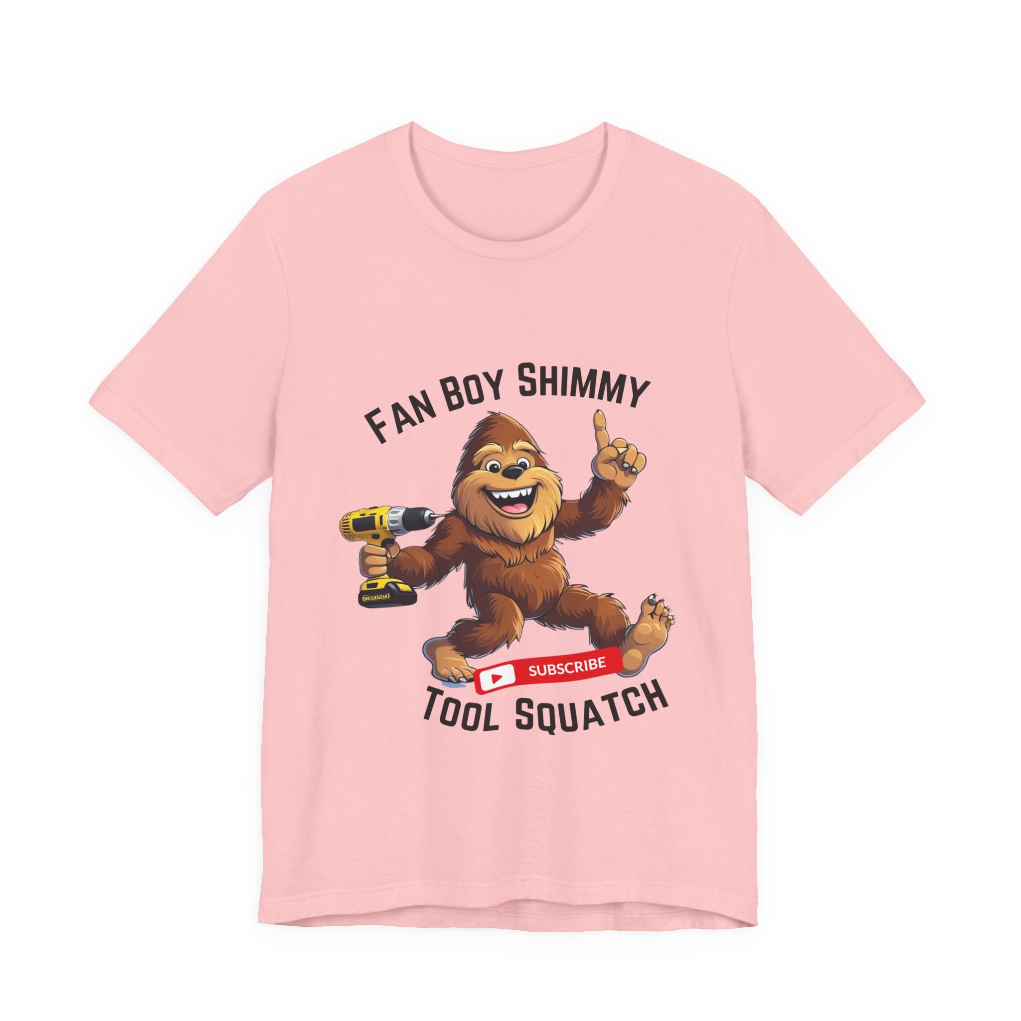 Fanboy Shimmy Tools Tee, Tool Squatch, Fun Graphic T-Shirt for DIY Lovers, Unisex Jersey Short Sleeve T-Shirt, Gift for Handyman, Celebration of Crafting