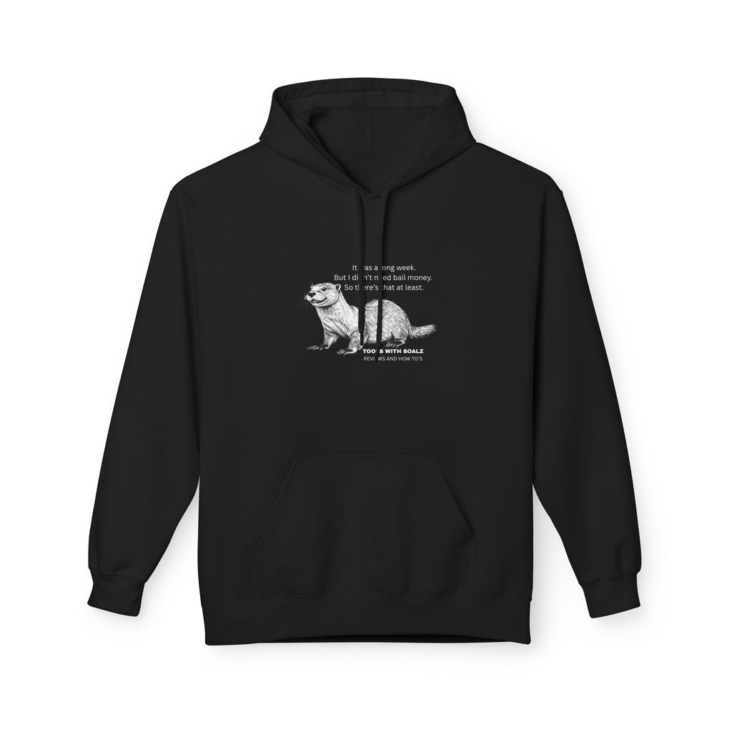 Bail Money Quote Hoodie, Tools with SoAlz, Unisex Fleece Pullover, Comfy Gift for Cat Lovers, Cozy Apparel for Pet Owners, Perfect for Birthdays, Casual Wear