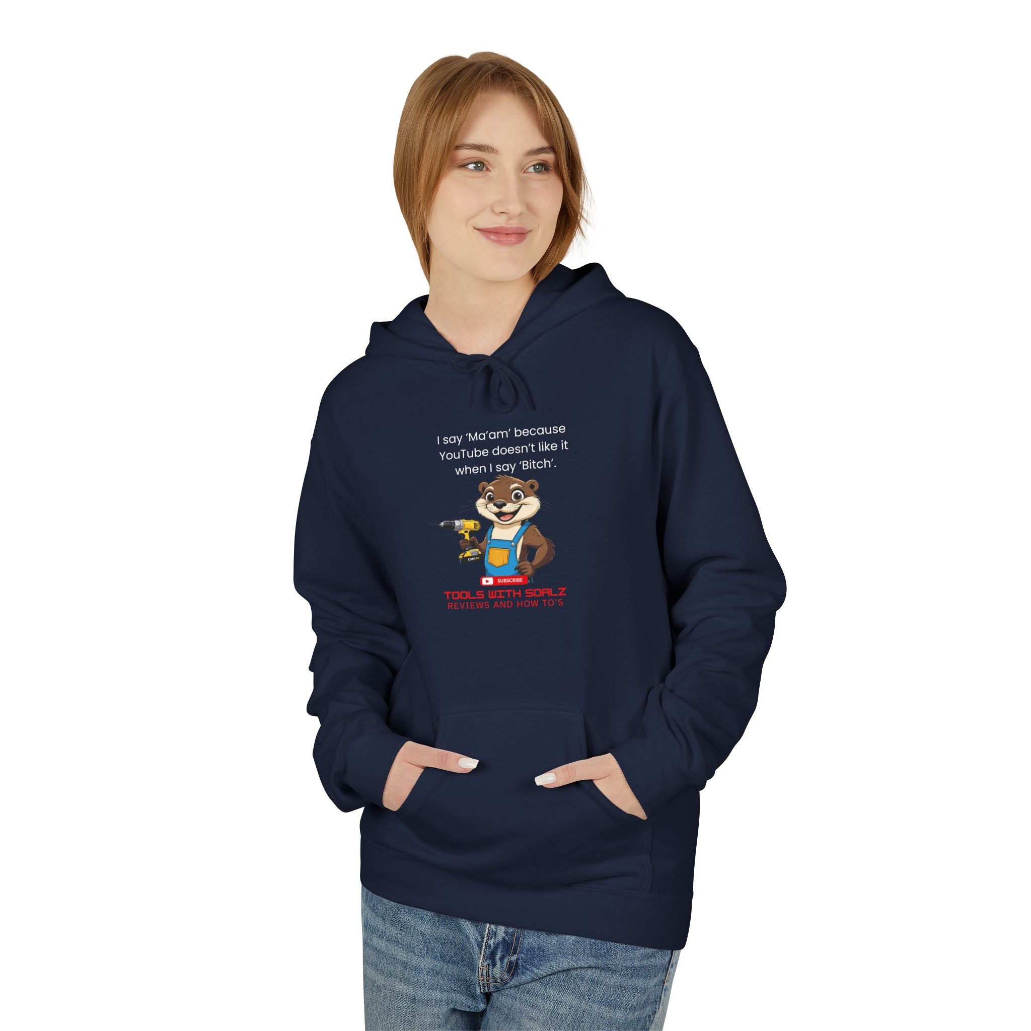 Ma'am, Tools with SoAlz, Funny Fleece Hoodie with Quote, Comfy Unisex Hoodie, Gift for Friends, Cozy Layer, Casual Wear, Birthday Gift
