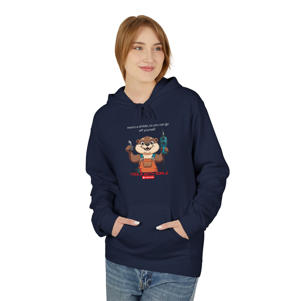 Drilldo Tools with SoAlz Animal Graphic Hoodie | Cozy Unisex Fleece for Casual Outings, Gifts for Animal Lovers, Fun Everyday Wear, Unique Sportswear