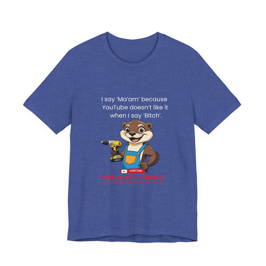 Ma'am, Tools with SoAlz, Kids Crafting Shirt, Gifts for Handyman Lovers, Tools with Squirrel Graphic, Fun Casual Wear, Birthday Gifts