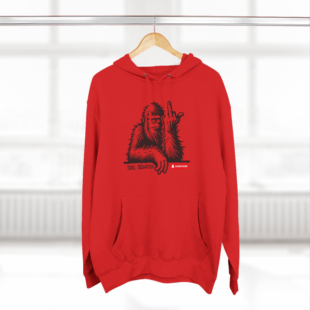 Sasquatch, Tool Squatch, Cozy Three-Panel Fleece Hoodie, Casual Sweatshirt, Unisex Hoodie, Perfect Gift, Warm Layer for All Seasons