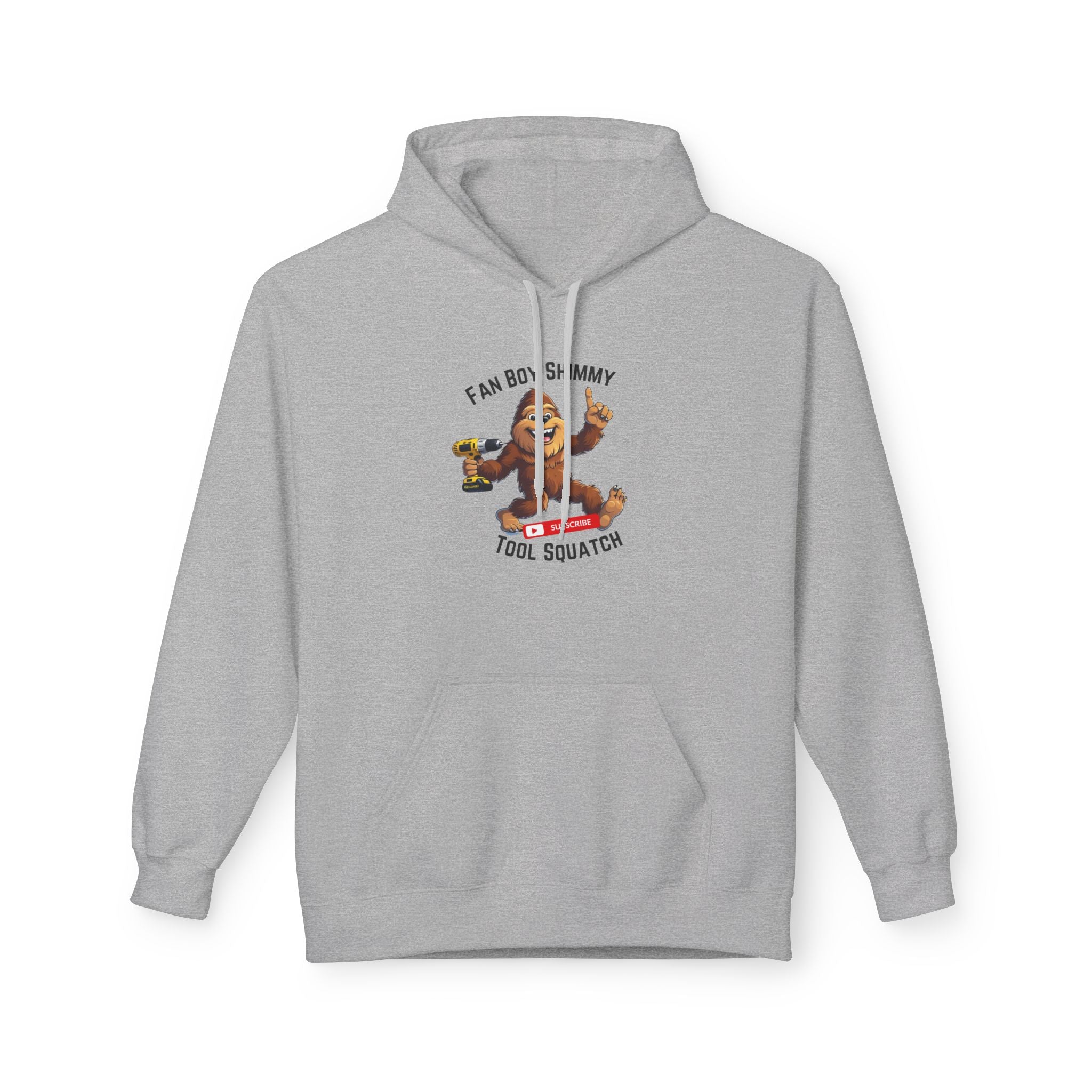 Fanboy Shimmy Fleece Hoodie, Tool Squatch, Perfect for DIY Lovers, Tools, Gifts for Mom, Cozy Hoodie, Funny Sweatshirt, Casual Wear
