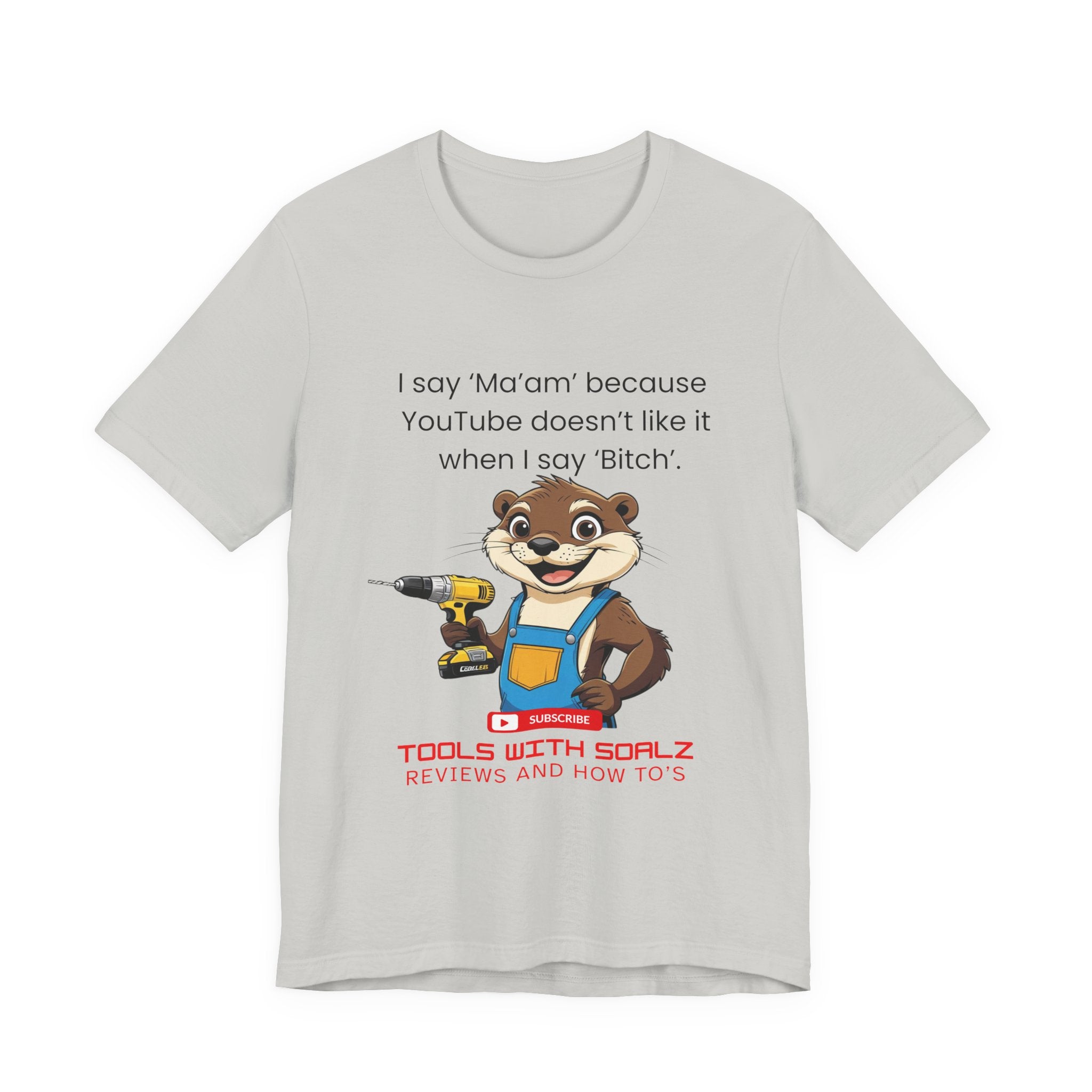 Ma'am, Tools with SoAlz, DIY Enthusiast Tee, Humor Shirt for Handyman, Birthday Gift for Dad, Casual Wear, YouTube Inspired T-Shirt