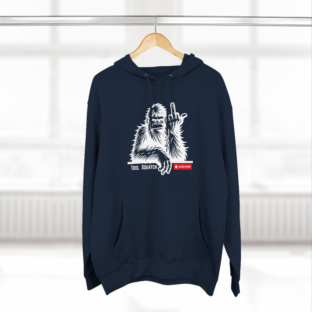 Sasquatch, Tool Squatch, Cozy Three-Panel Fleece Hoodie, Casual Sweatshirt, Unisex Hoodie, Perfect Gift, Warm Layer for All Seasons