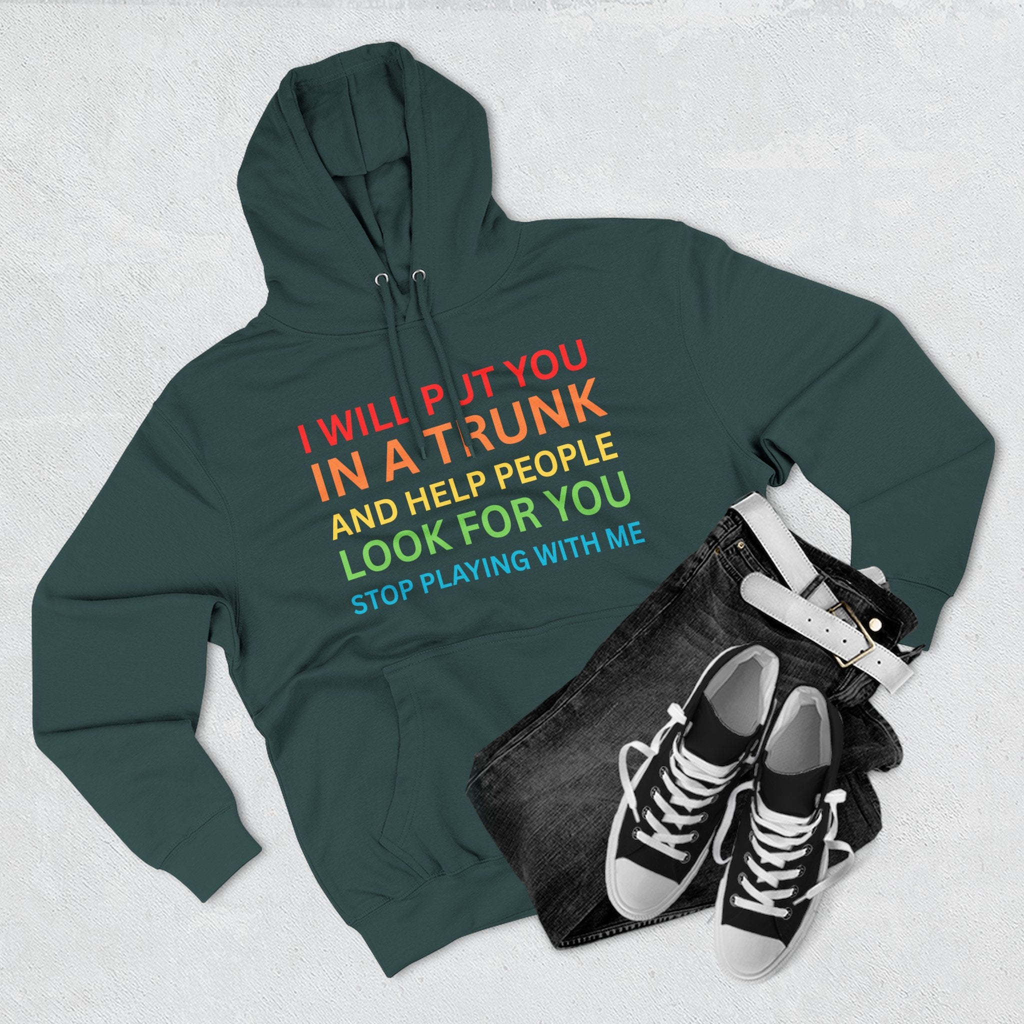 In A Trunk Three-Panel Fleece Hoodie, Funny Hooded Sweatshirt, Quirky Gift, Unisex Pullover, Casual Wear, Birthday Present, Gift for [...]