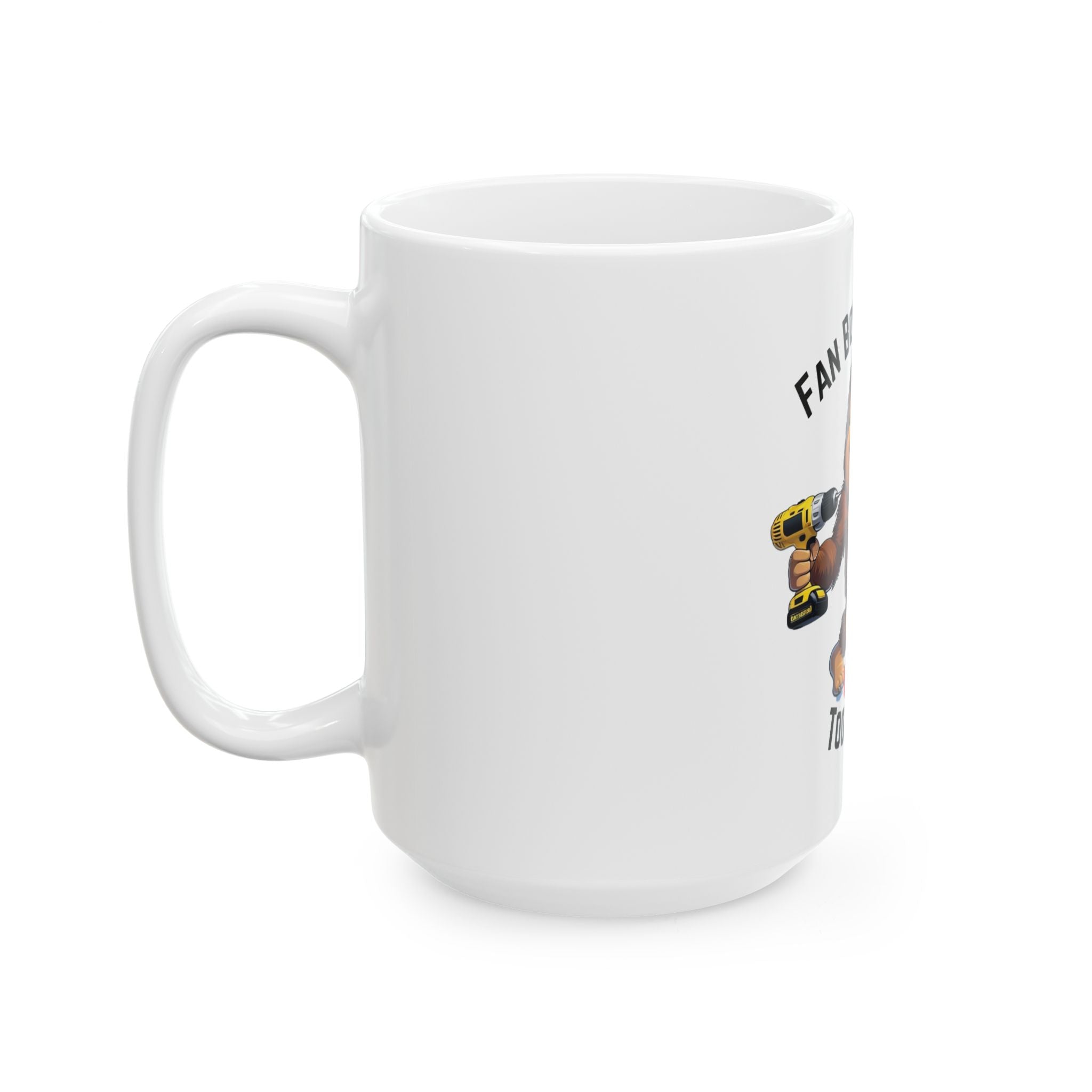 Fanboy Shimmy Sasquatch Coffee Cup, Tool Squatch, Gift for Dad, YouTube Fan, Unique Drinkware, Home Office Decor