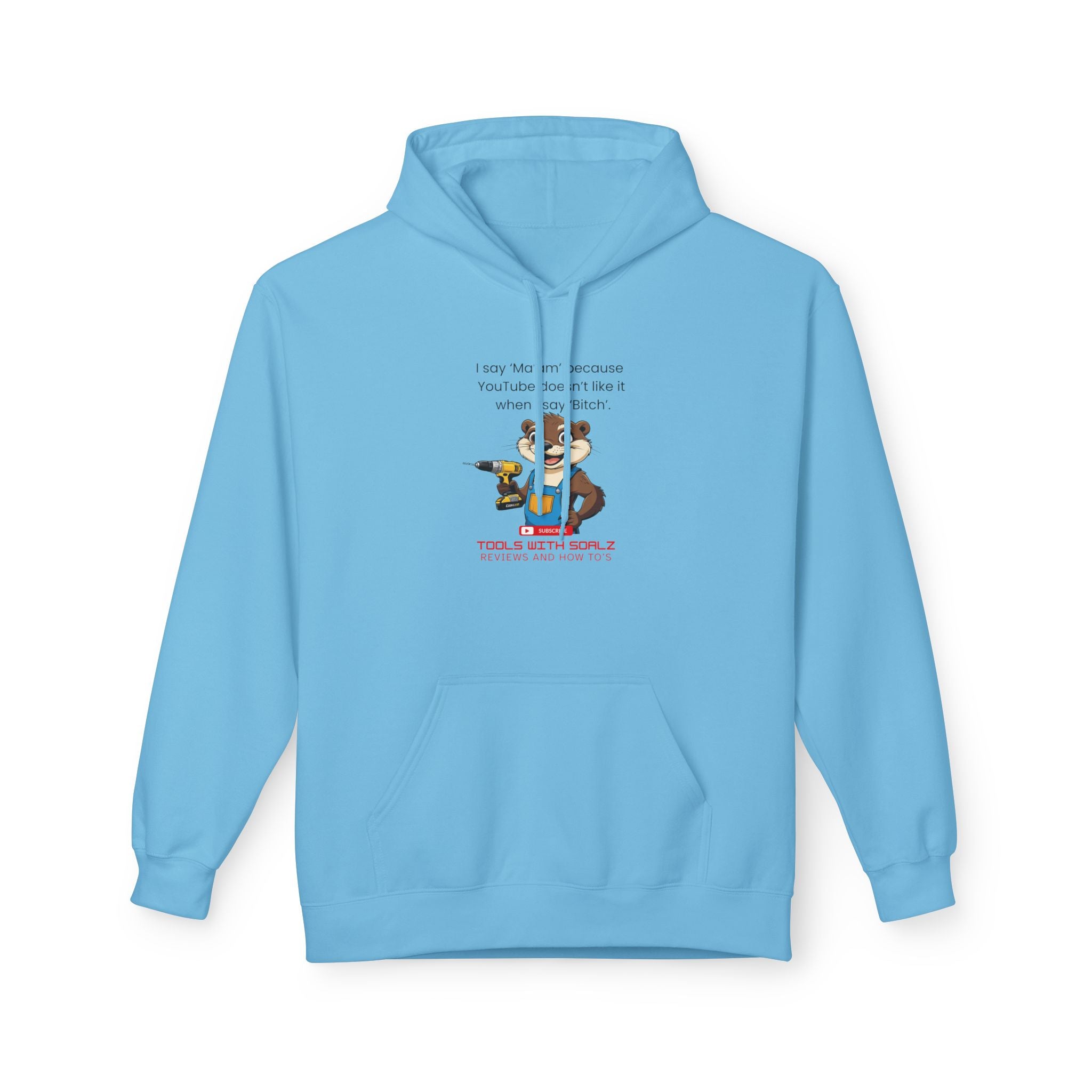 Ma'am, Tools with SoAlz, Unisex Fleece Sweatshirt, Gift for Friends, Cozy Casual Wear, Perfect for Birthdays, Holidays