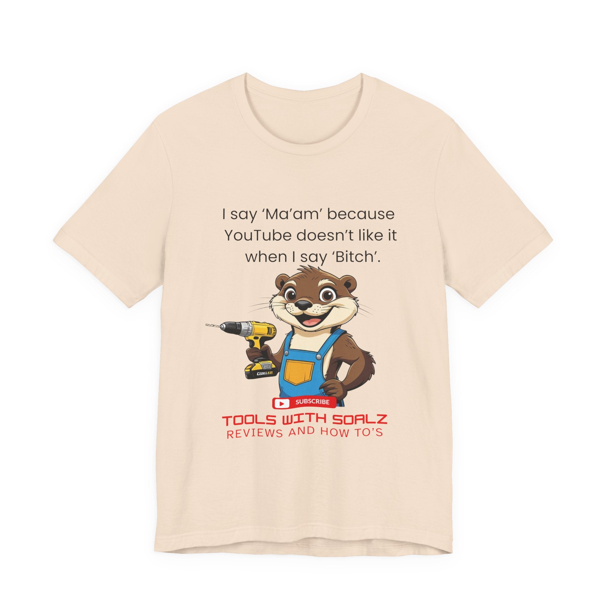 Ma'am, Tools with SoAlz, DIY Enthusiast Tee, Humor Shirt for Handyman, Birthday Gift for Dad, Casual Wear, YouTube Inspired T-Shirt
