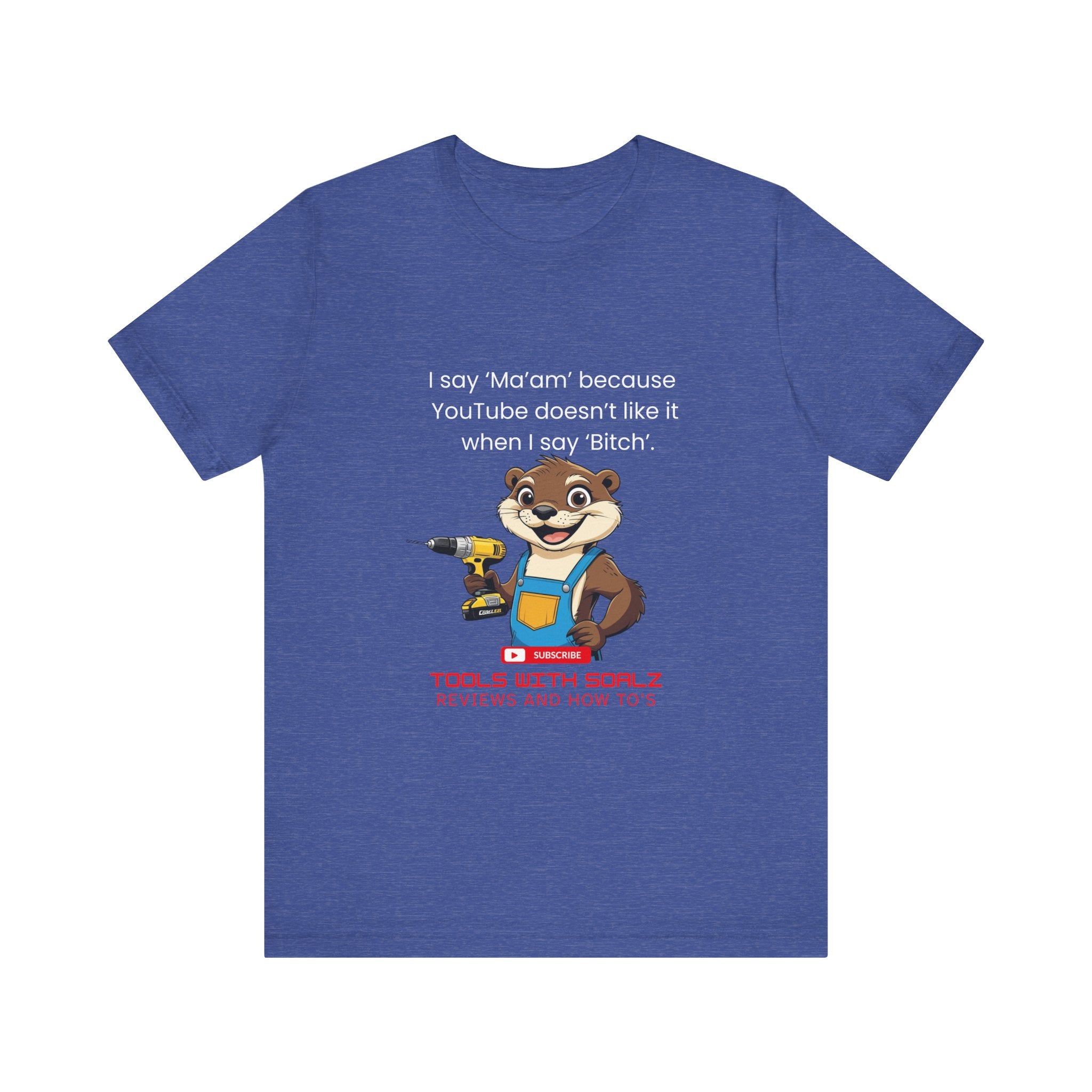 Ma'am, Tools with SoAlz, Kids Crafting Shirt, Gifts for Handyman Lovers, Tools with Squirrel Graphic, Fun Casual Wear, Birthday Gifts