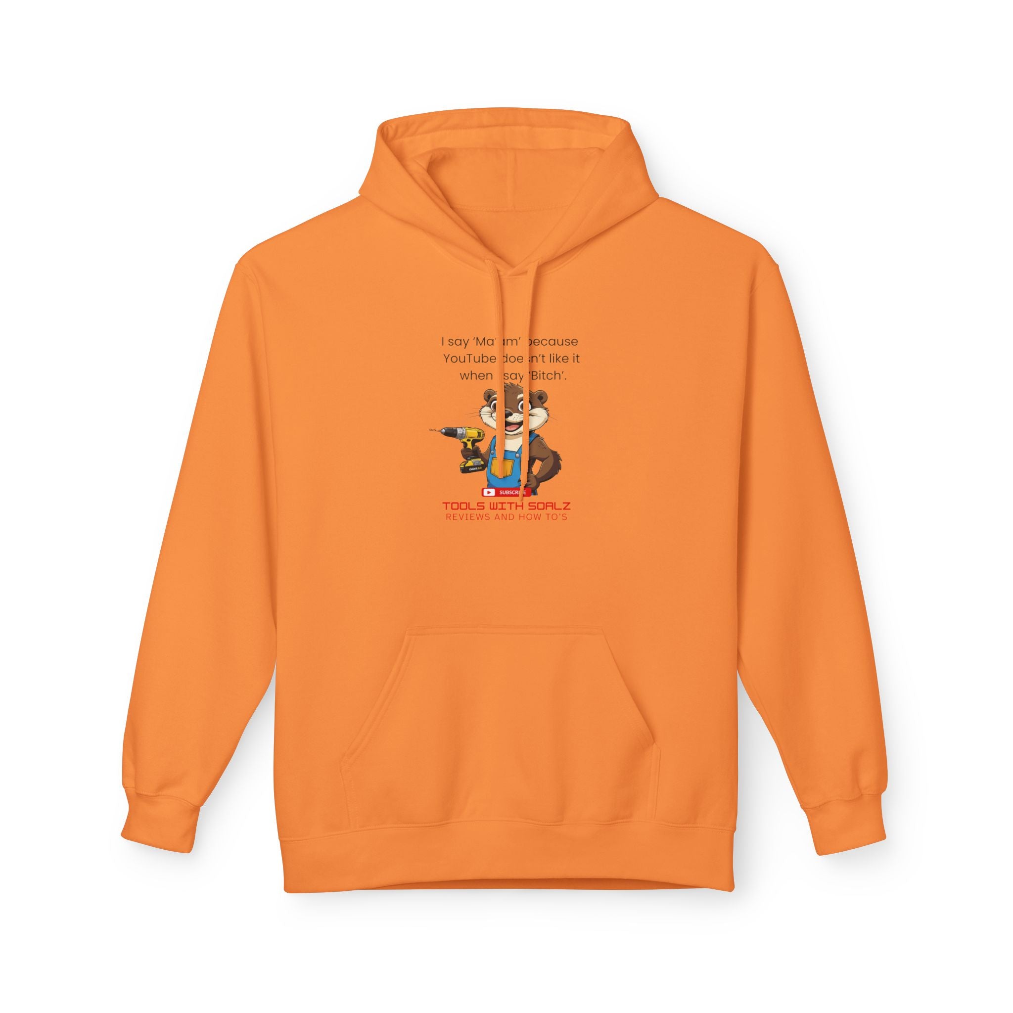 Ma'am, Tools with SoAlz, Unisex Fleece Sweatshirt, Gift for Friends, Cozy Casual Wear, Perfect for Birthdays, Holidays