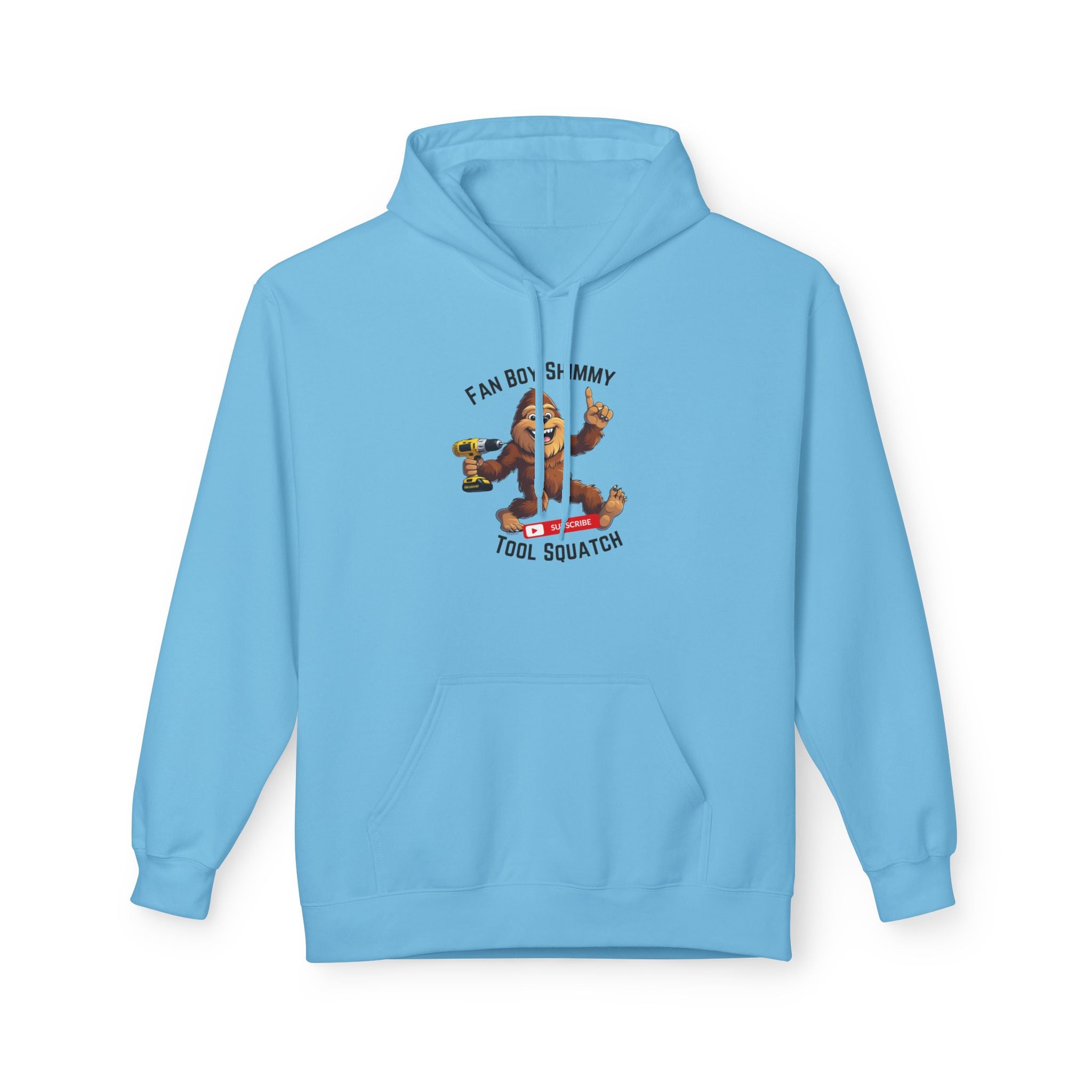 Fanboy Shimmy Fleece Hoodie, Tool Squatch, Perfect for DIY Lovers, Tools, Gifts for Mom, Cozy Hoodie, Funny Sweatshirt, Casual Wear