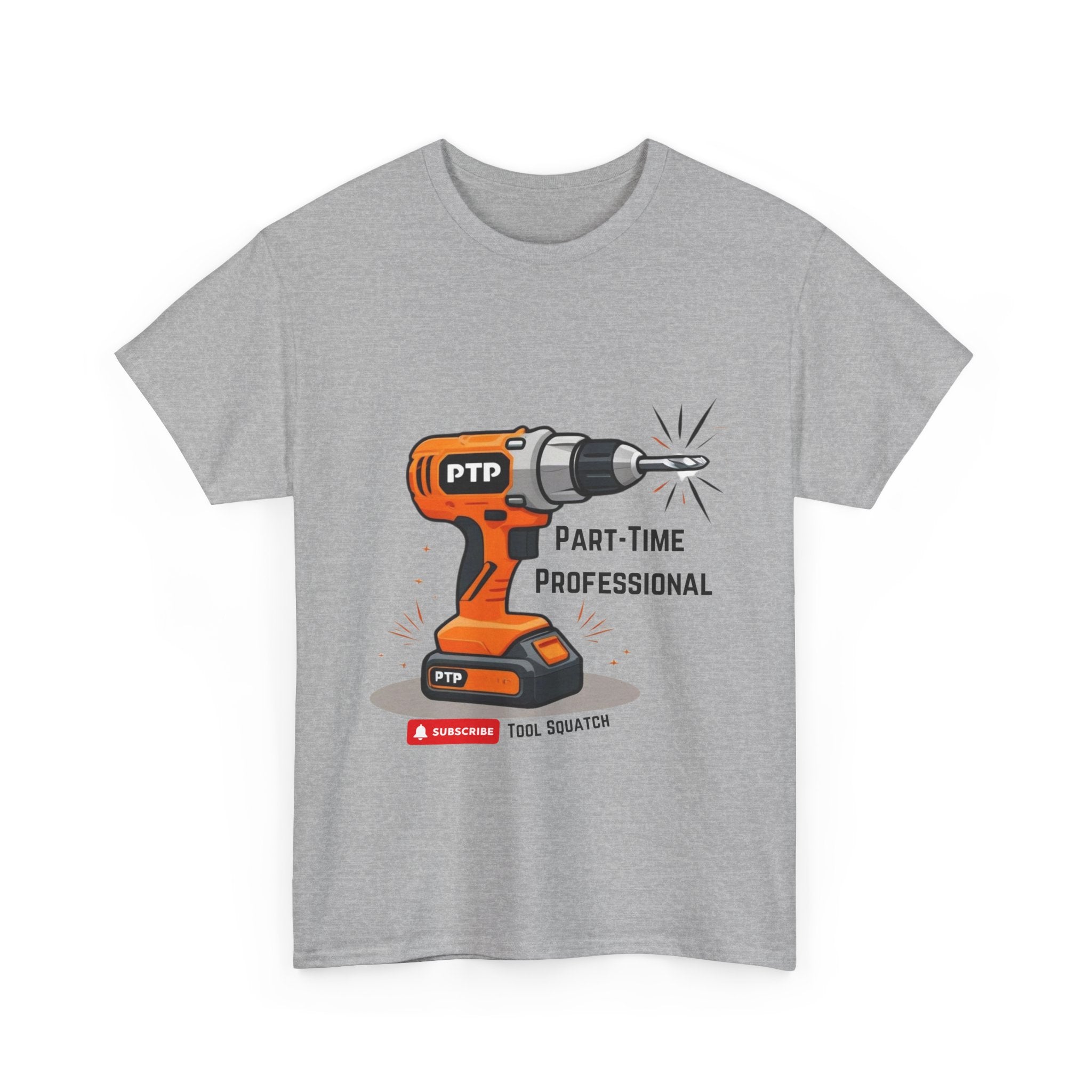 Part-Time Professional Tee - Tool Squatch, Funny Work Shirt, Gift for DIY Lovers, Humorous Cotton Tee, Tool Enthusiast Apparels, Birthday Gift Idea