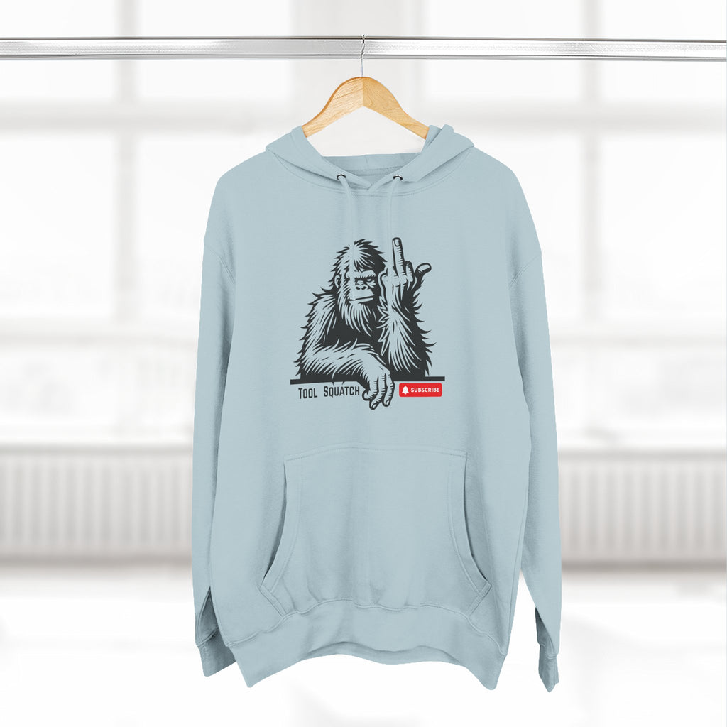 Sasquatch, Tool Squatch, Cozy Three-Panel Fleece Hoodie, Casual Sweatshirt, Unisex Hoodie, Perfect Gift, Warm Layer for All Seasons