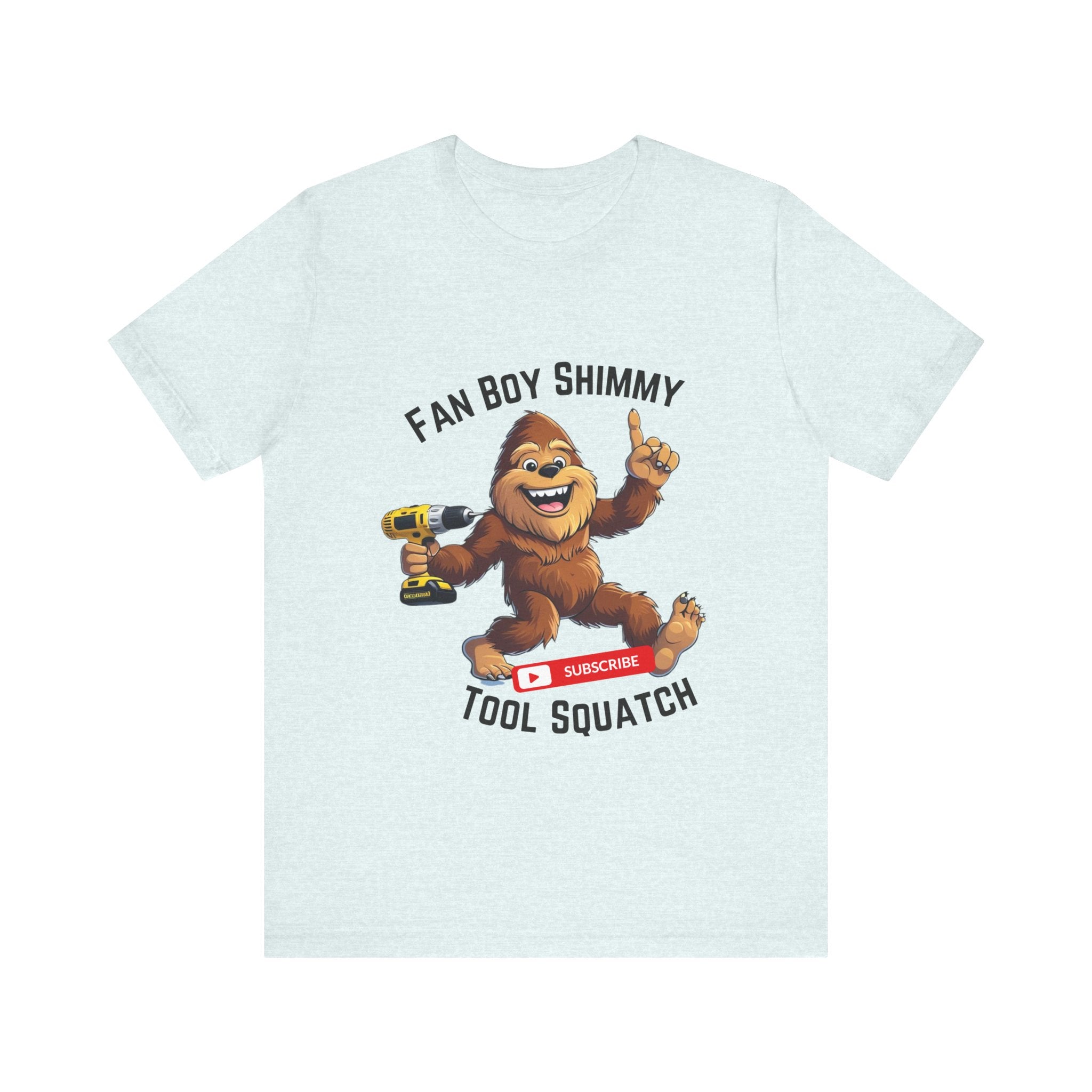 Fanboy Shimmy Tools Tee, Tool Squatch, Fun Graphic T-Shirt for DIY Lovers, Unisex Jersey Short Sleeve T-Shirt, Gift for Handyman, Celebration of Crafting