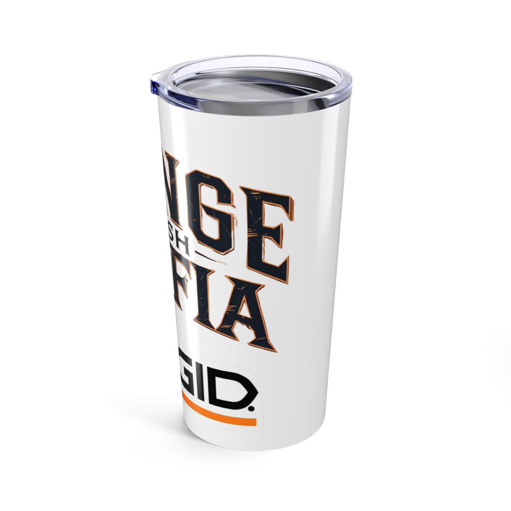 Orange Crush Mafia 20oz Tumbler, Custom Drinkware, Perfect for Parties, Gifting, Sports Fans, Unique Insulated Cup