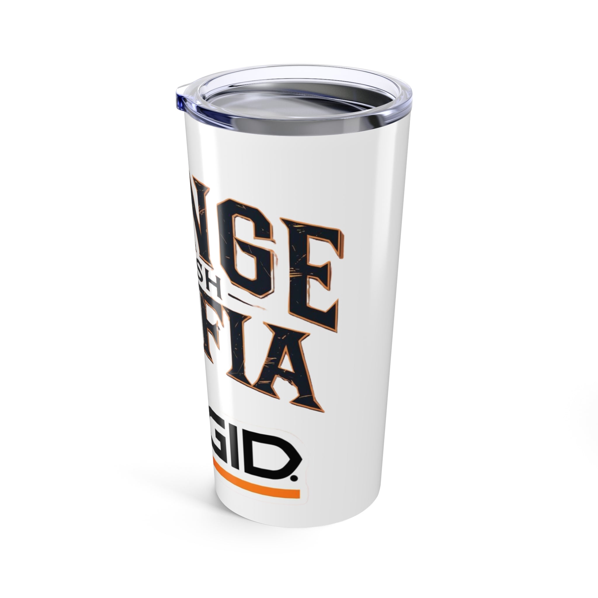 Orange Crush Mafia 20oz Tumbler, Custom Drinkware, Perfect for Parties, Gifting, Sports Fans, Unique Insulated Cup