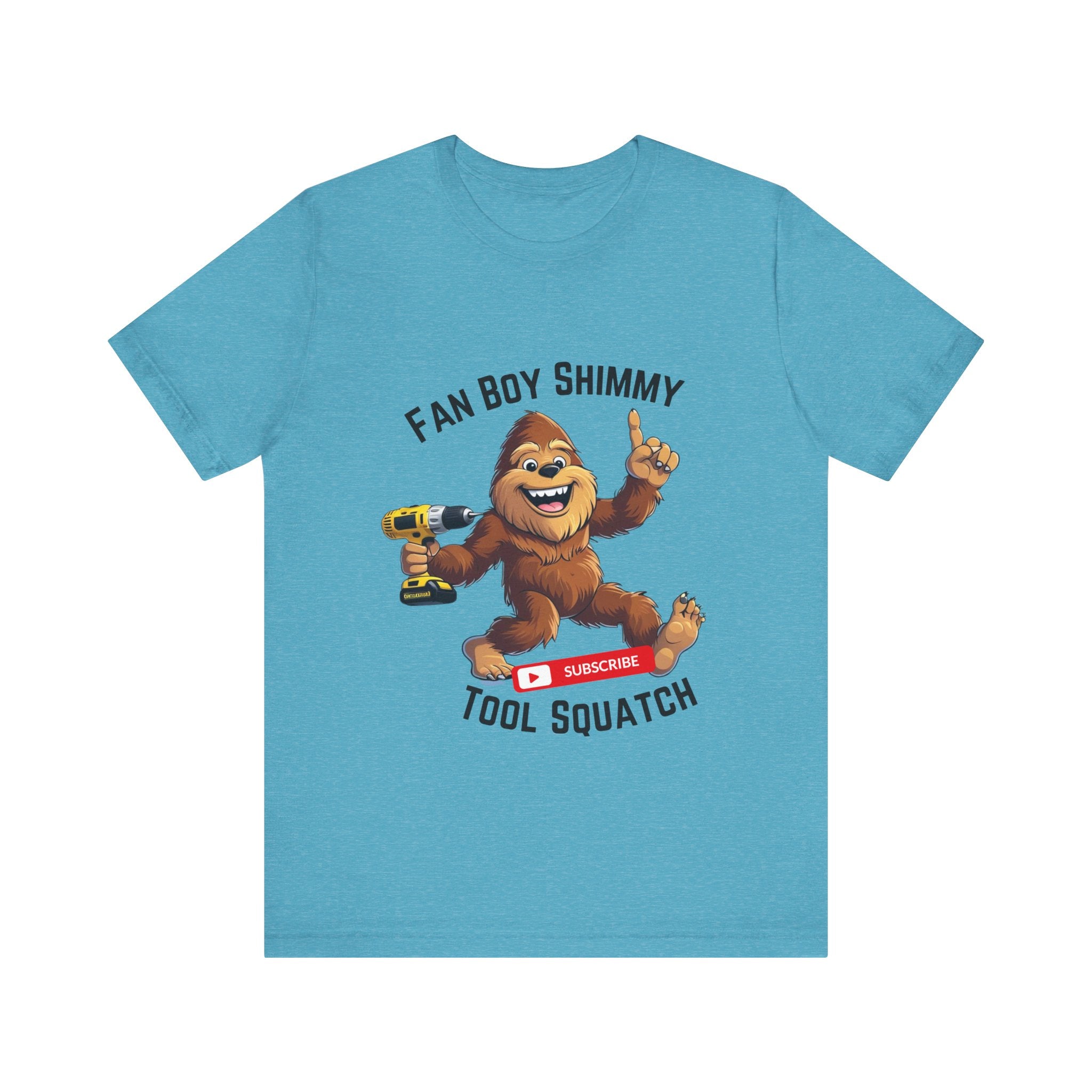 Fanboy Shimmy Tools Tee, Tool Squatch, Fun Graphic T-Shirt for DIY Lovers, Unisex Jersey Short Sleeve T-Shirt, Gift for Handyman, Celebration of Crafting