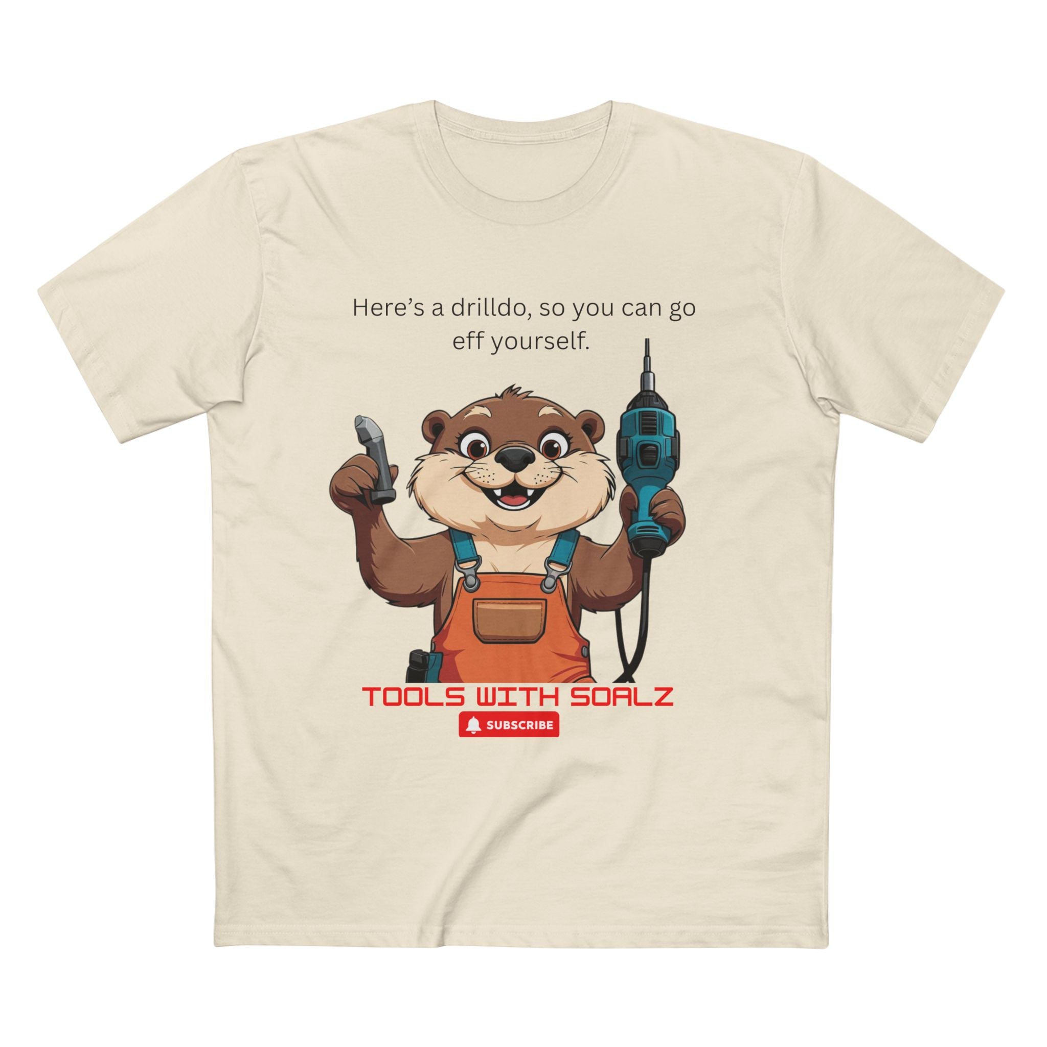 Drilldo, Tools with SoAlz Quirky Humor Shirt, DIY Gift for Handyman, Birthday Apparel, Unique Workwear