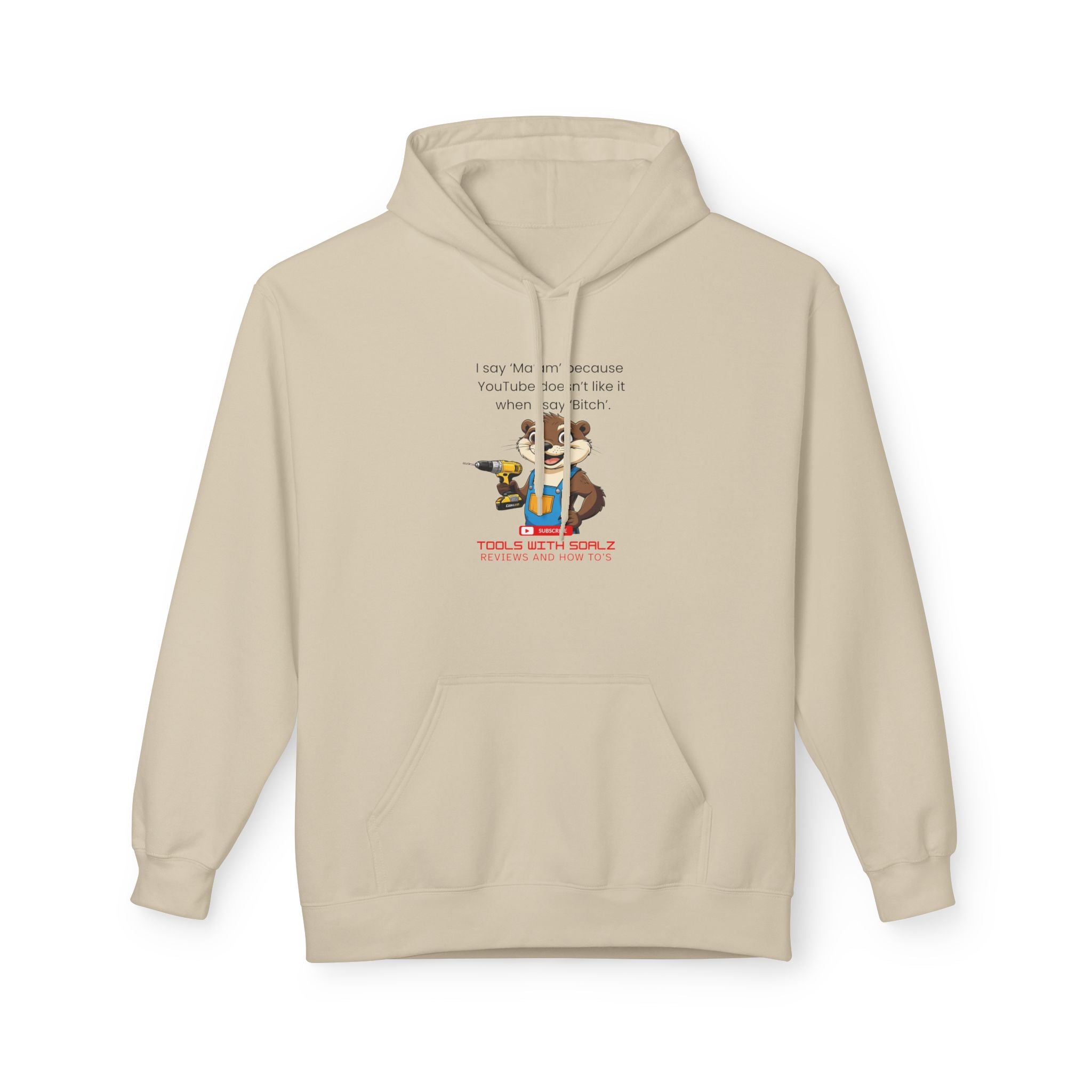 Ma'am, Tools with SoAlz, Unisex Fleece Sweatshirt, Gift for Friends, Cozy Casual Wear, Perfect for Birthdays, Holidays