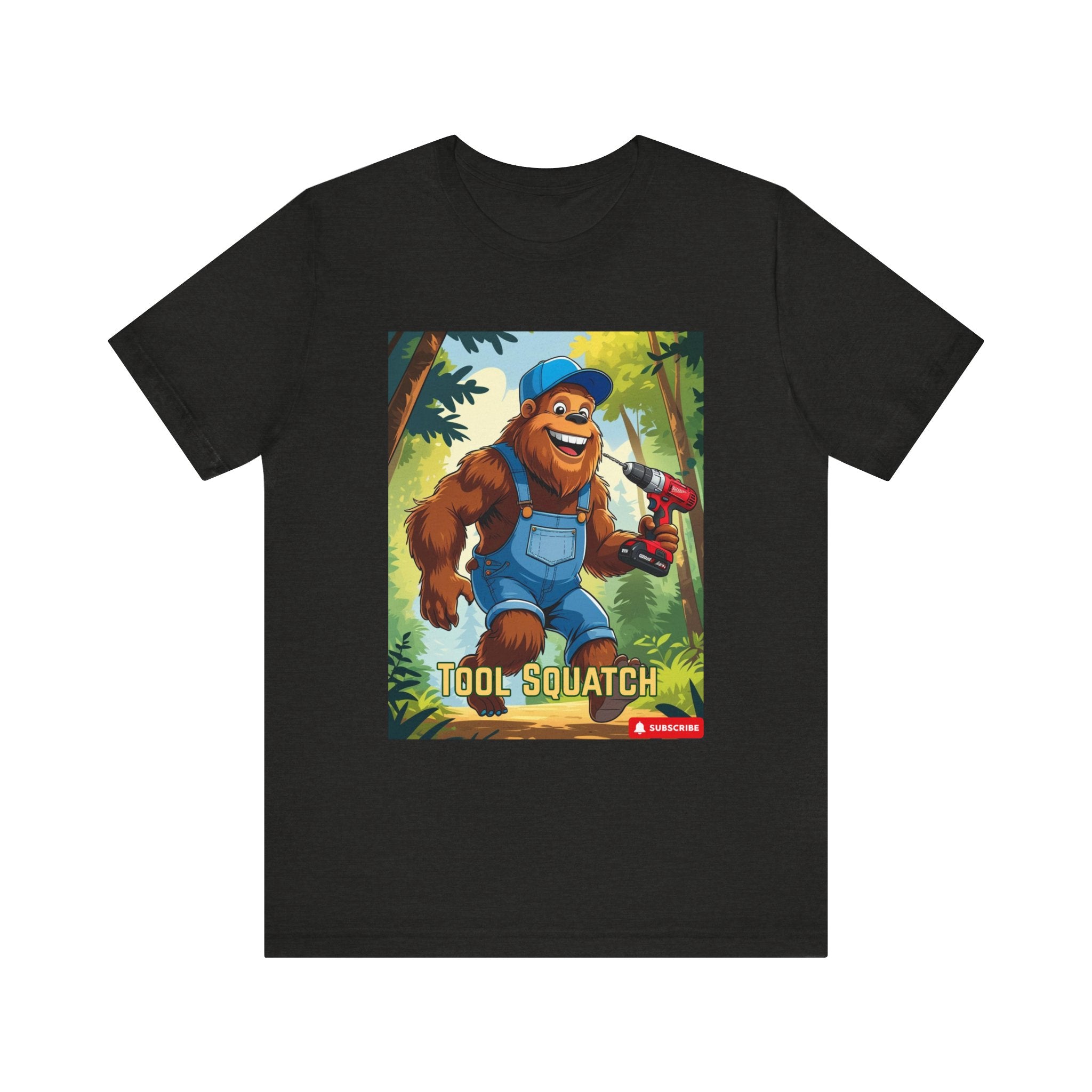 Tool Squatch Graphic Tee, Funny T-Shirt for Nature Lovers, Unisex Short Sleeve, Gift for Dad, Camping Apparel, Outdoor Adventure