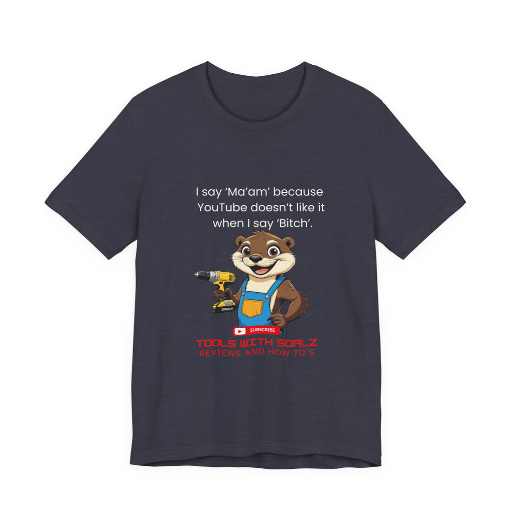 Ma'am, Tools with SoAlz, Kids Crafting Shirt, Gifts for Handyman Lovers, Tools with Squirrel Graphic, Fun Casual Wear, Birthday Gifts