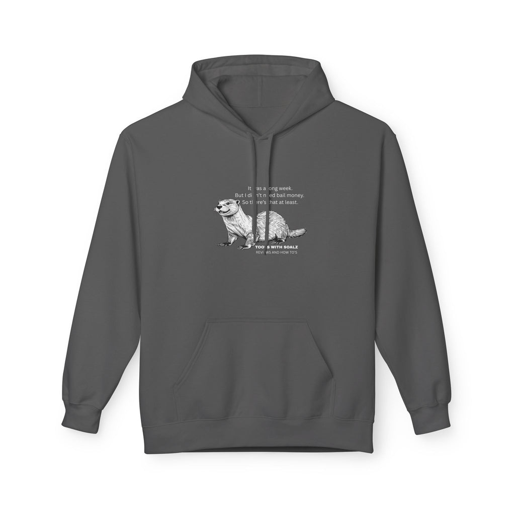Bail Money Quote Hoodie, Tools with SoAlz, Unisex Fleece Pullover, Comfy Gift for Cat Lovers, Cozy Apparel for Pet Owners, Perfect for Birthdays, Casual Wear