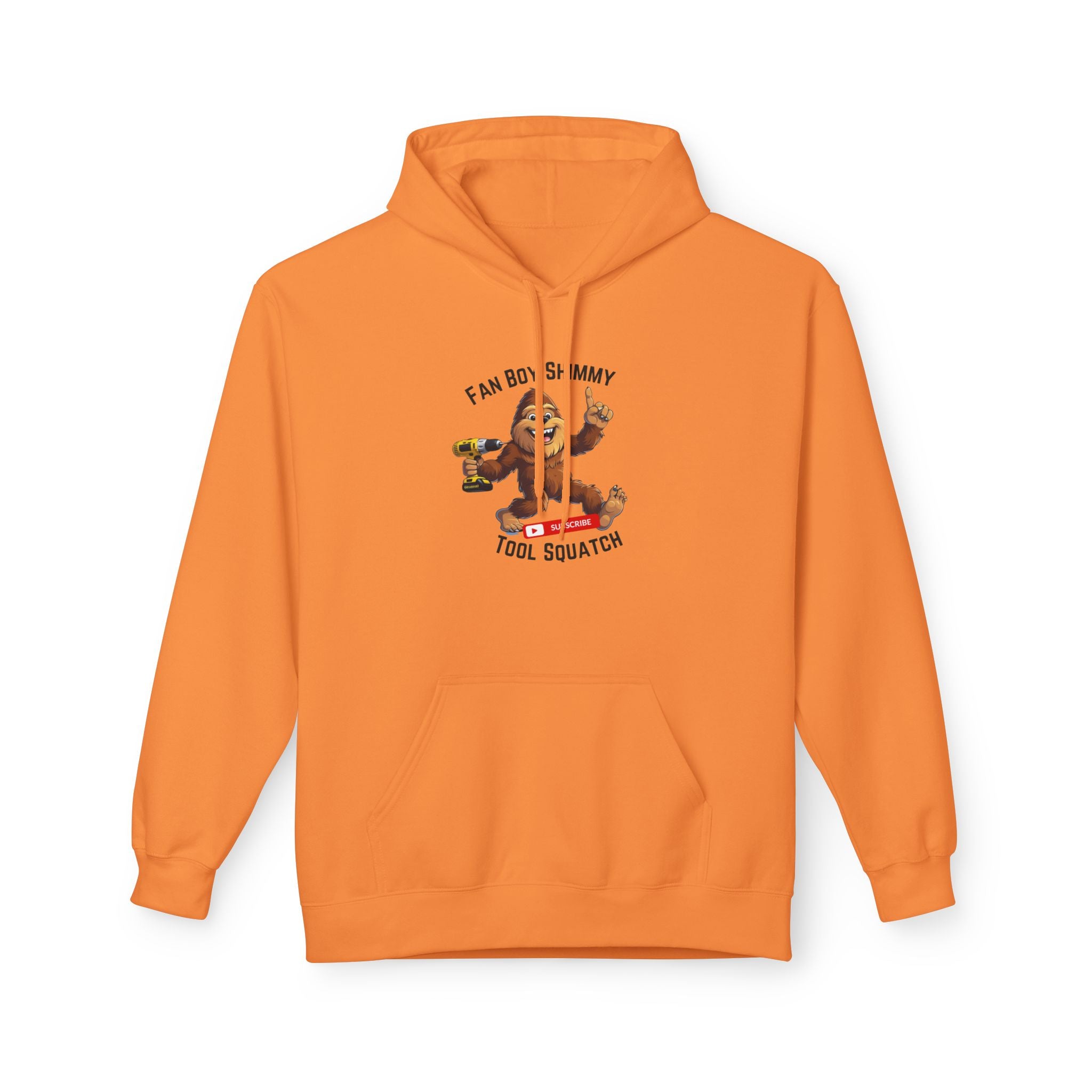 Fanboy Shimmy Fleece Hoodie, Tool Squatch, Perfect for DIY Lovers, Tools, Gifts for Mom, Cozy Hoodie, Funny Sweatshirt, Casual Wear