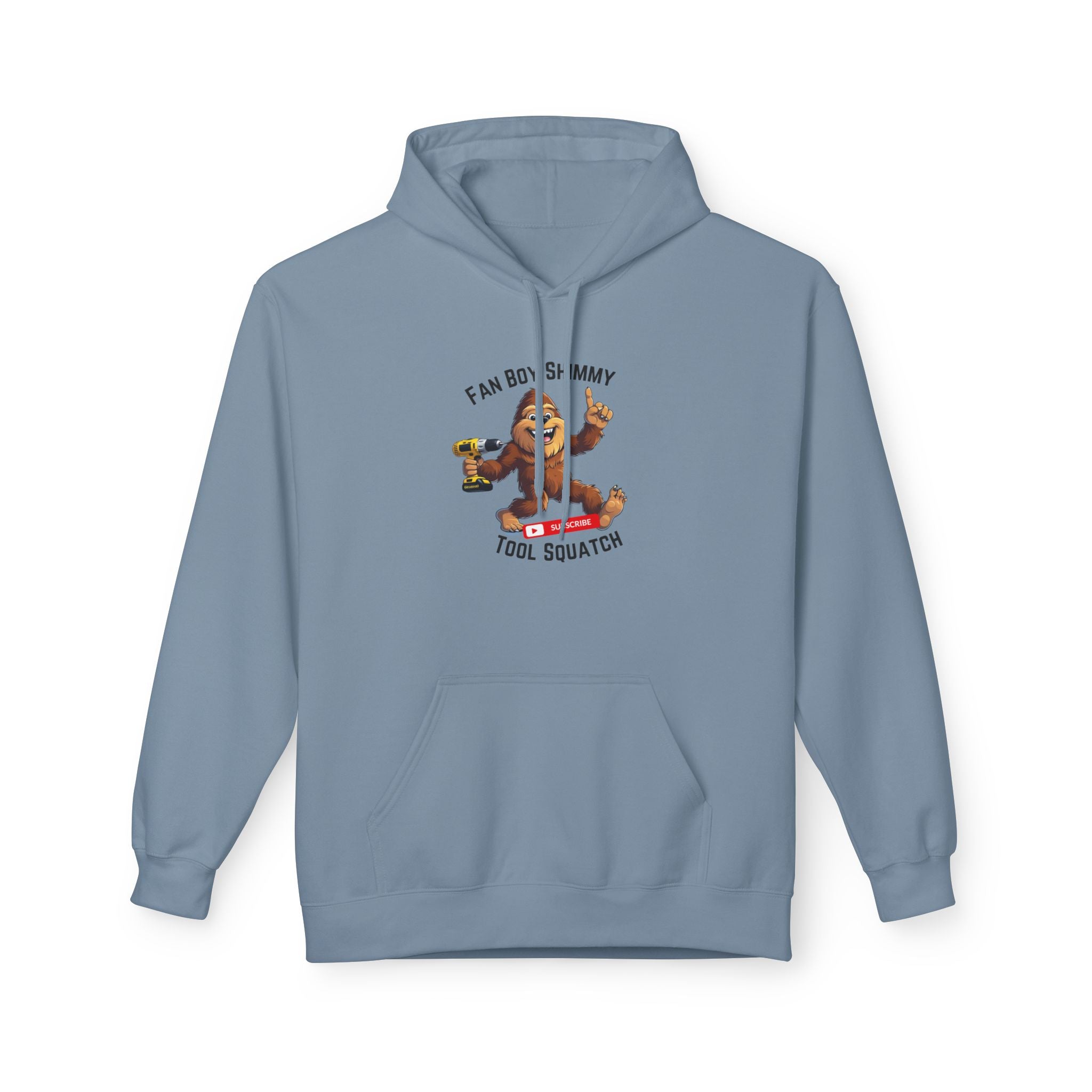 Fanboy Shimmy Fleece Hoodie, Tool Squatch, Perfect for DIY Lovers, Tools, Gifts for Mom, Cozy Hoodie, Funny Sweatshirt, Casual Wear