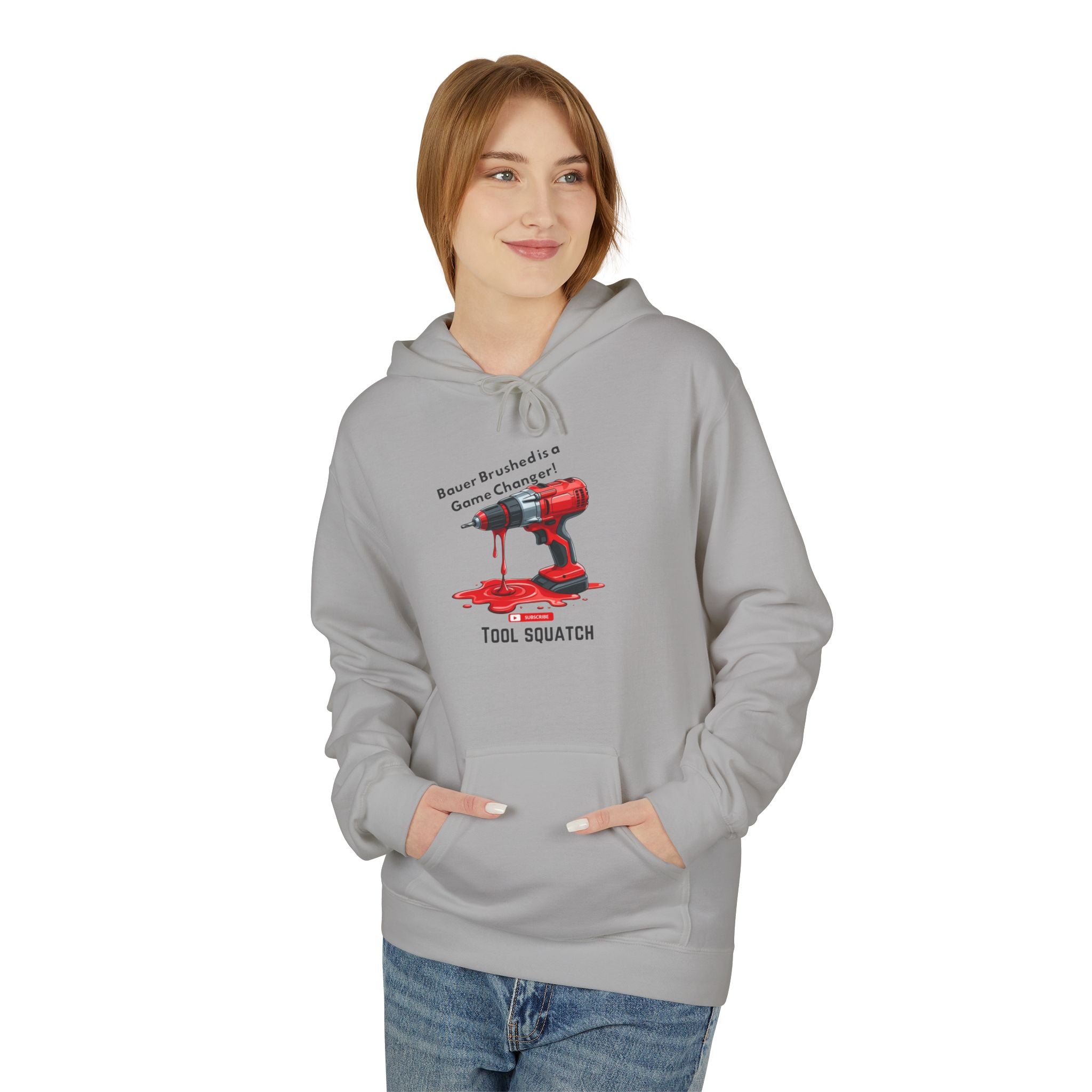 Game Changer Hoodie, Tool Squatch, Funny DIY Apparel, Perfect Gift for Builders, Tools & Crafts Lover, Unisex Fleece Sweatshirt