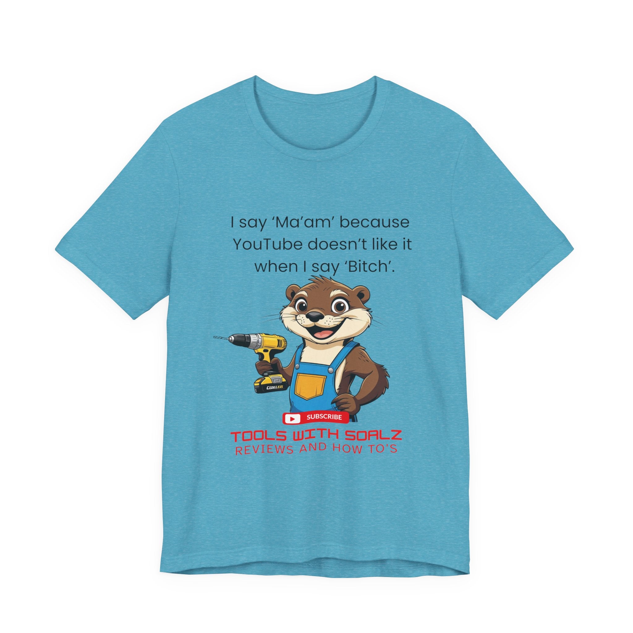 Ma'am, Tools with SoAlz, DIY Enthusiast Tee, Humor Shirt for Handyman, Birthday Gift for Dad, Casual Wear, YouTube Inspired T-Shirt