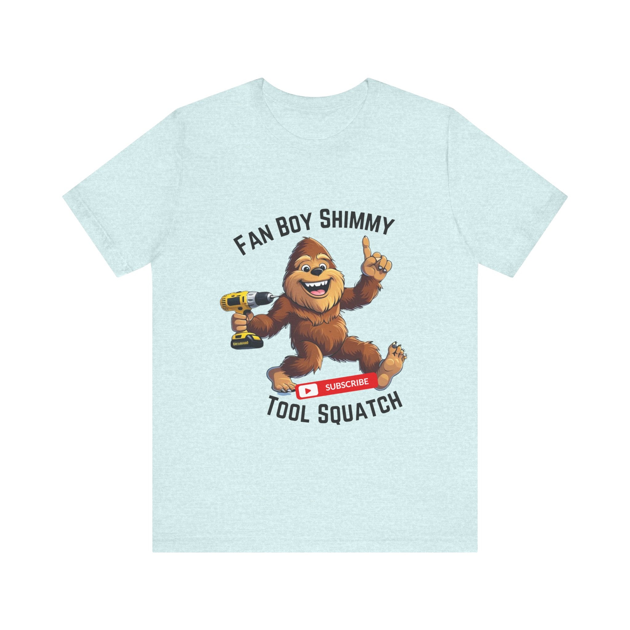 Fanboy Shimmy Tools Tee, Tool Squatch, Fun Graphic T-Shirt for DIY Lovers, Unisex Jersey Short Sleeve T-Shirt, Gift for Handyman, Celebration of Crafting