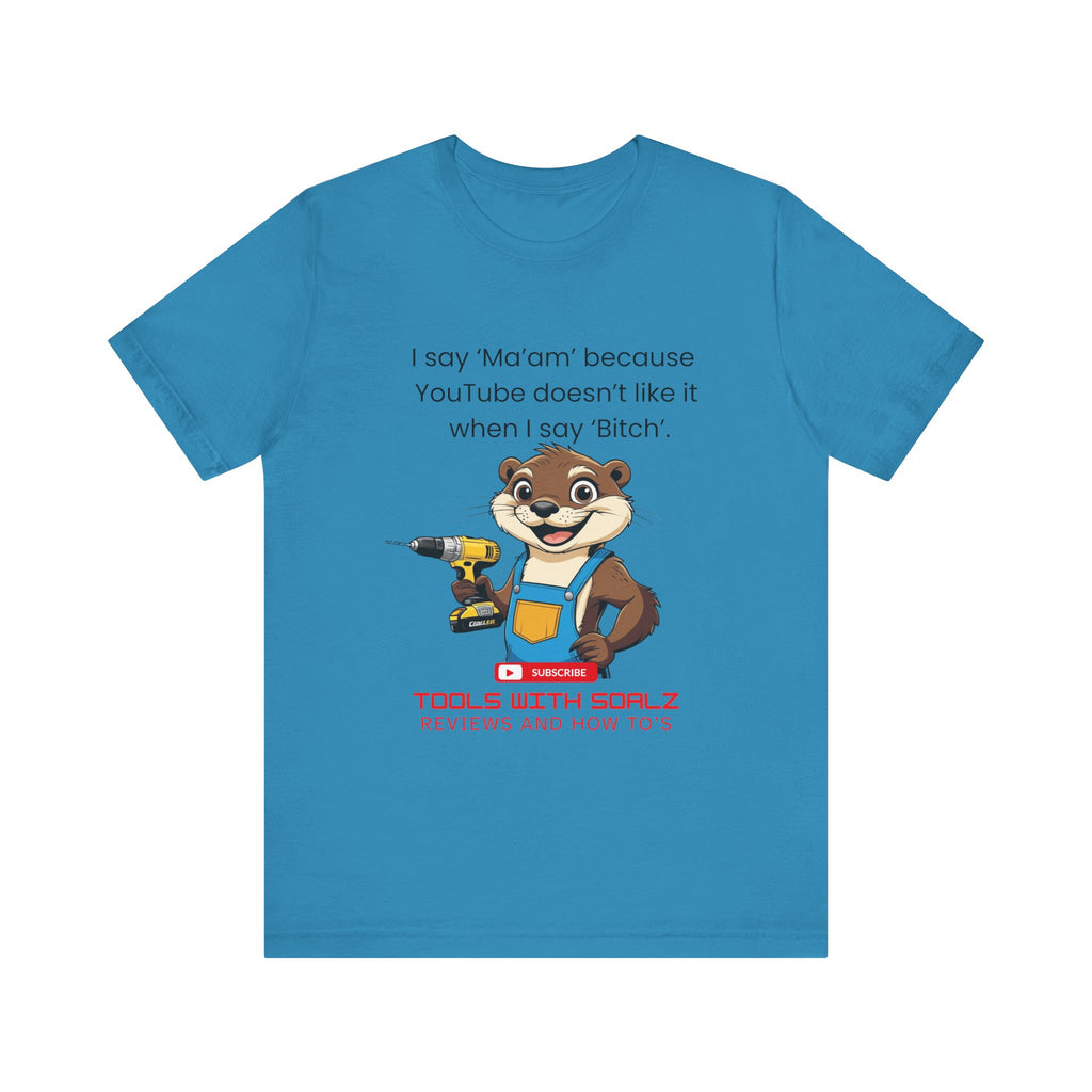 Ma'am, Tools with SoAlz, DIY Enthusiast Tee, Humor Shirt for Handyman, Birthday Gift for Dad, Casual Wear, YouTube Inspired T-Shirt