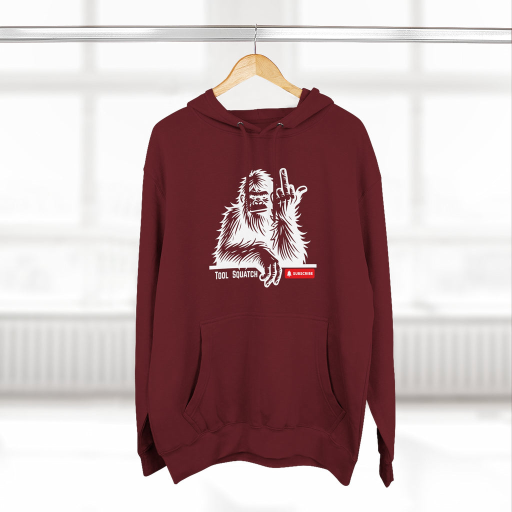Sasquatch, Tool Squatch, Cozy Three-Panel Fleece Hoodie, Casual Sweatshirt, Unisex Hoodie, Perfect Gift, Warm Layer for All Seasons
