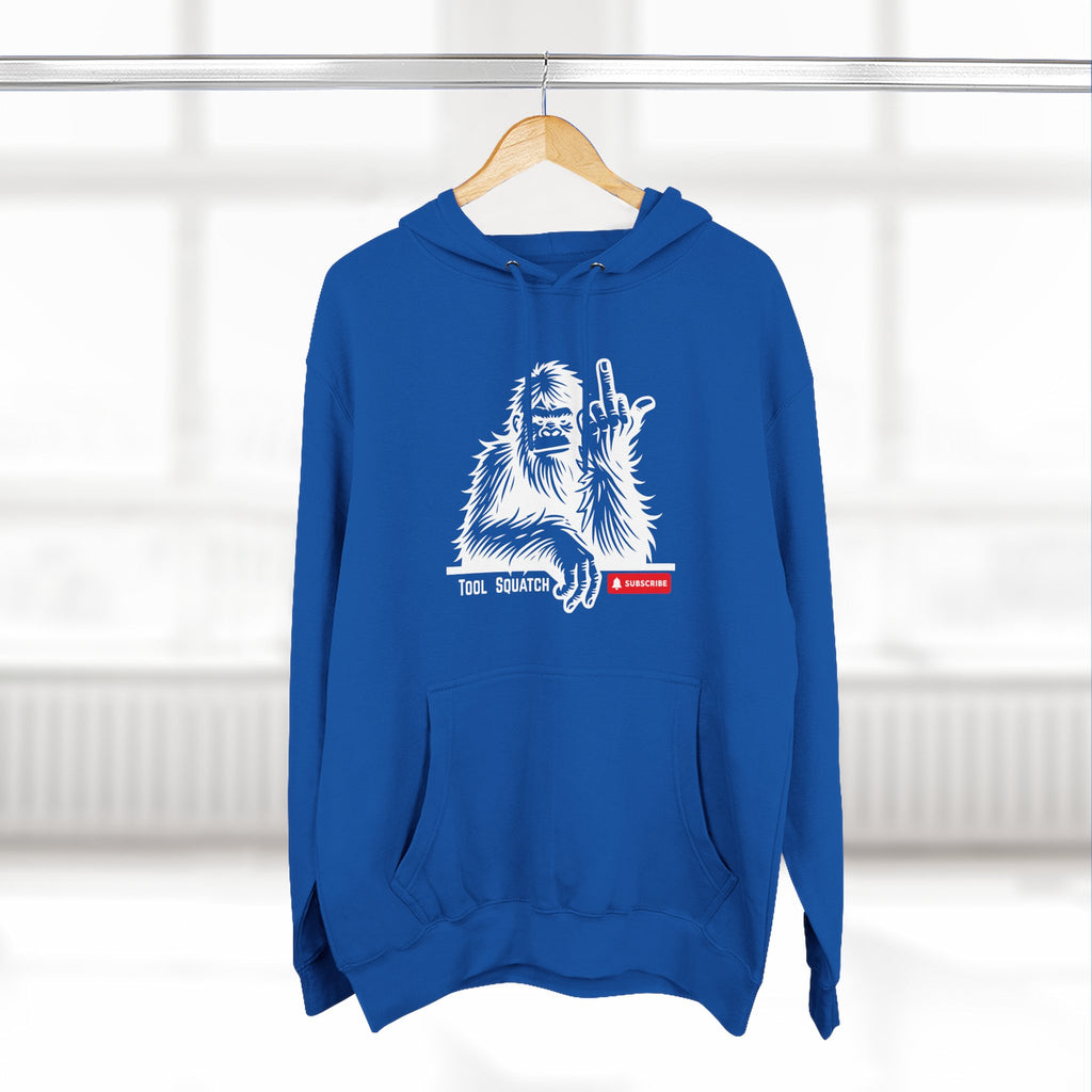Sasquatch, Tool Squatch, Cozy Three-Panel Fleece Hoodie, Casual Sweatshirt, Unisex Hoodie, Perfect Gift, Warm Layer for All Seasons